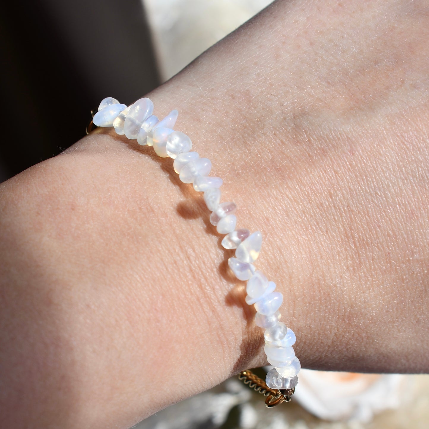 Birthstone bracelet - October - MOONSTONE