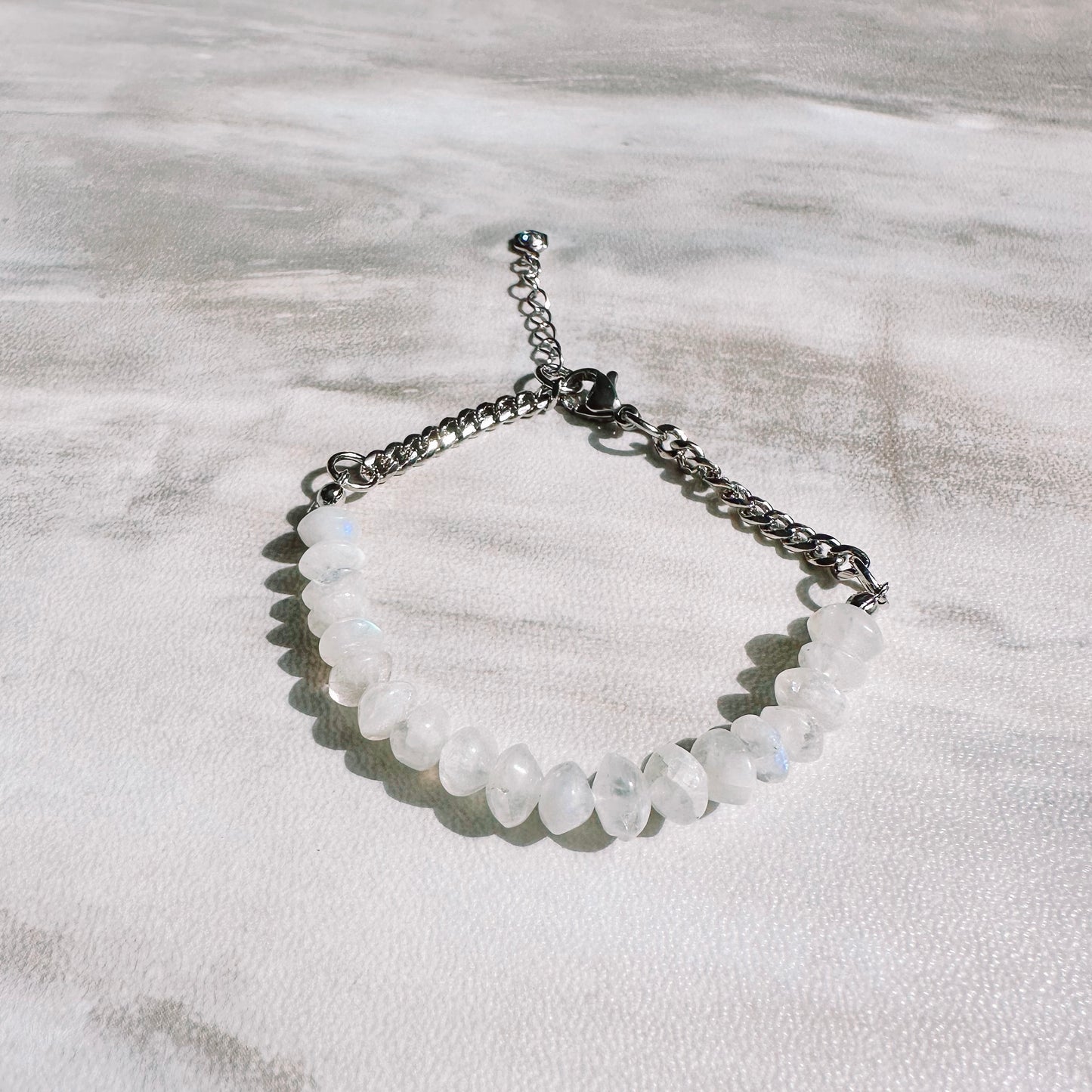 Birthstone bracelet - October - MOONSTONE
