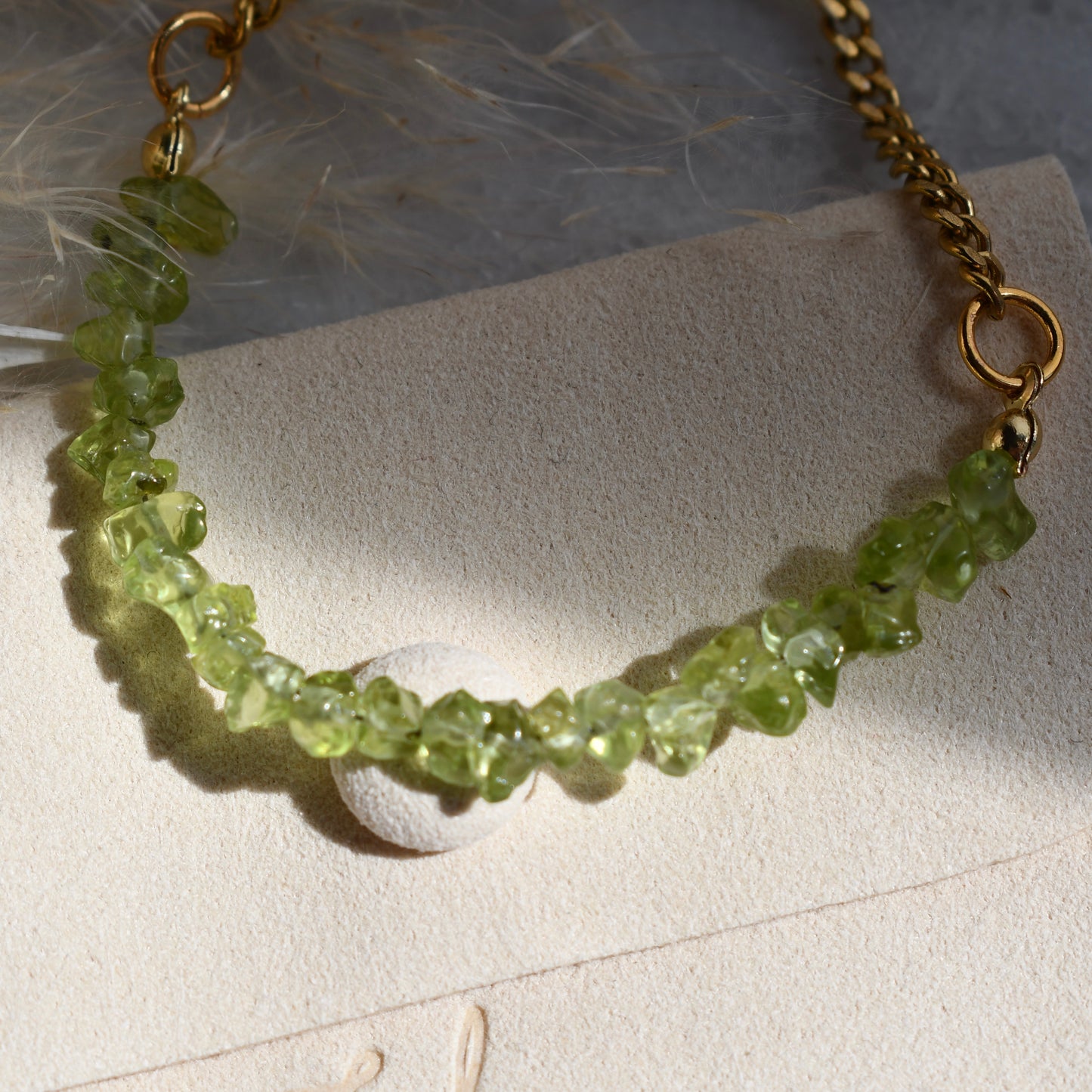 Birthstone bracelet - August - PERIDOT