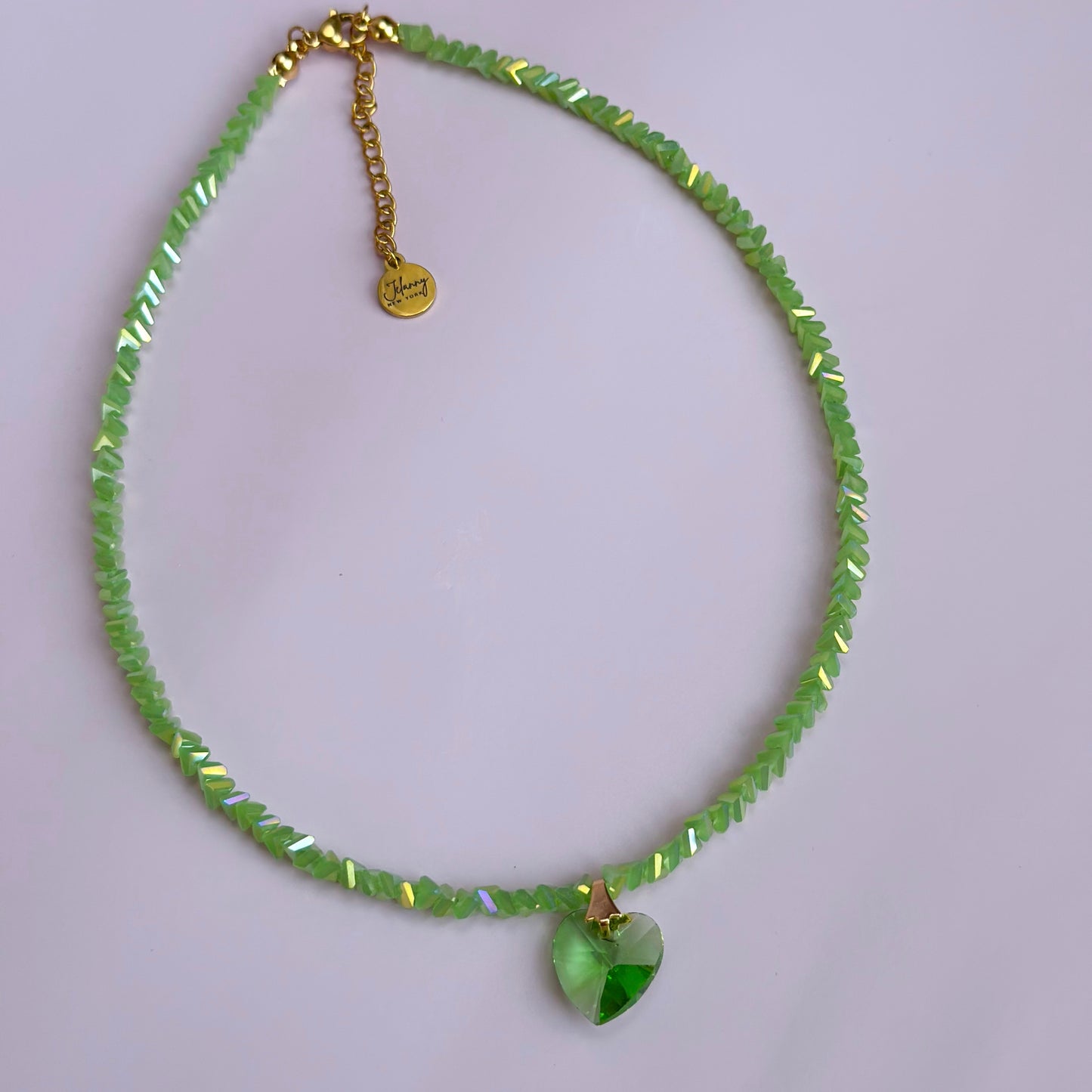 Crystal heart choker