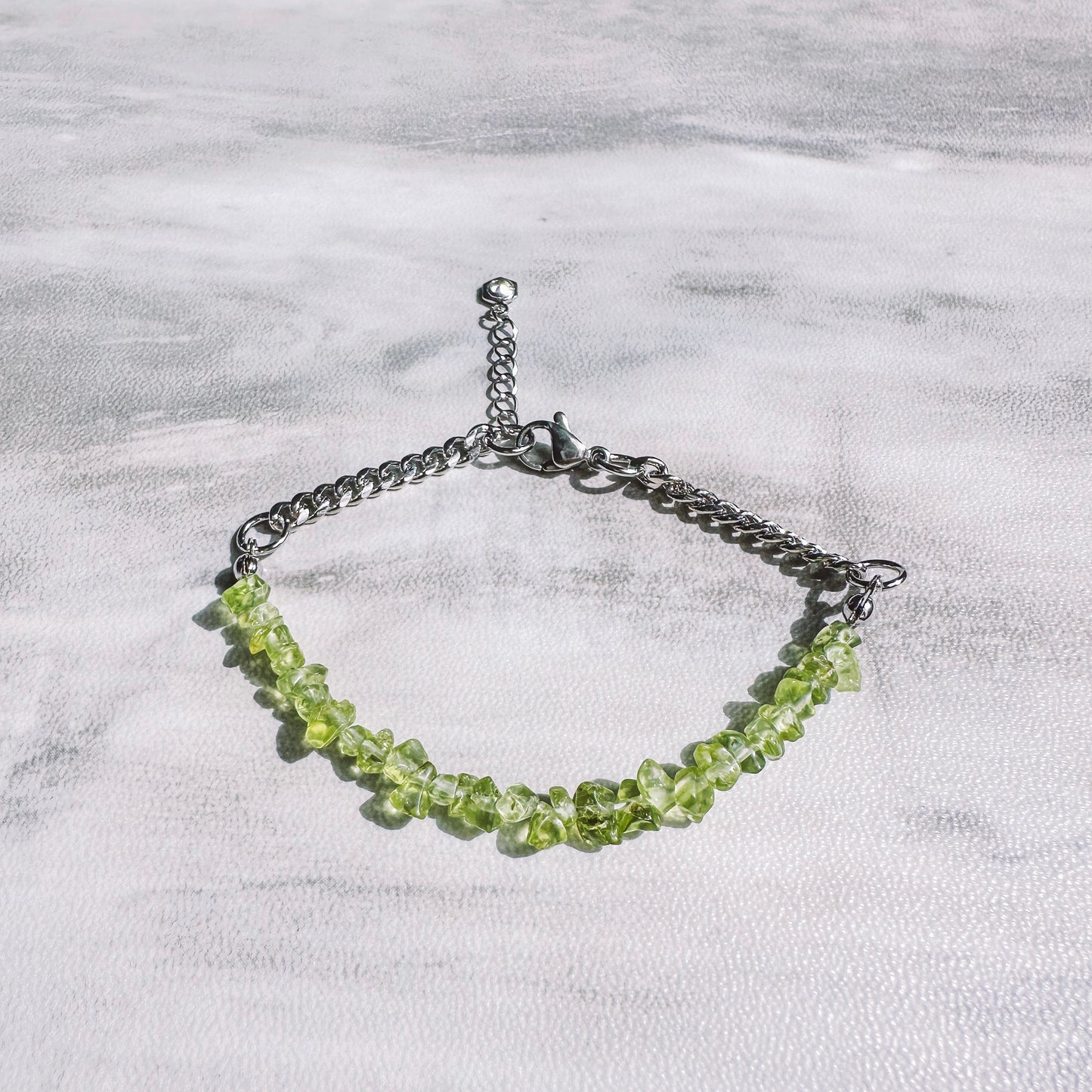 Birthstone bracelet - August - PERIDOT