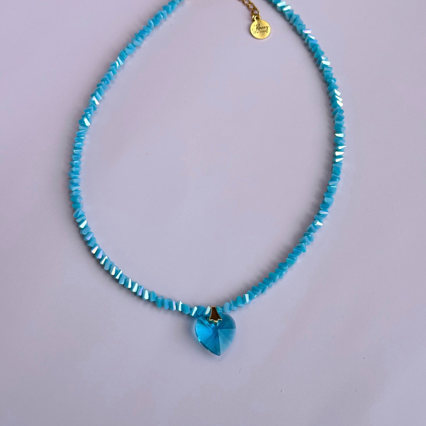 Crystal heart choker