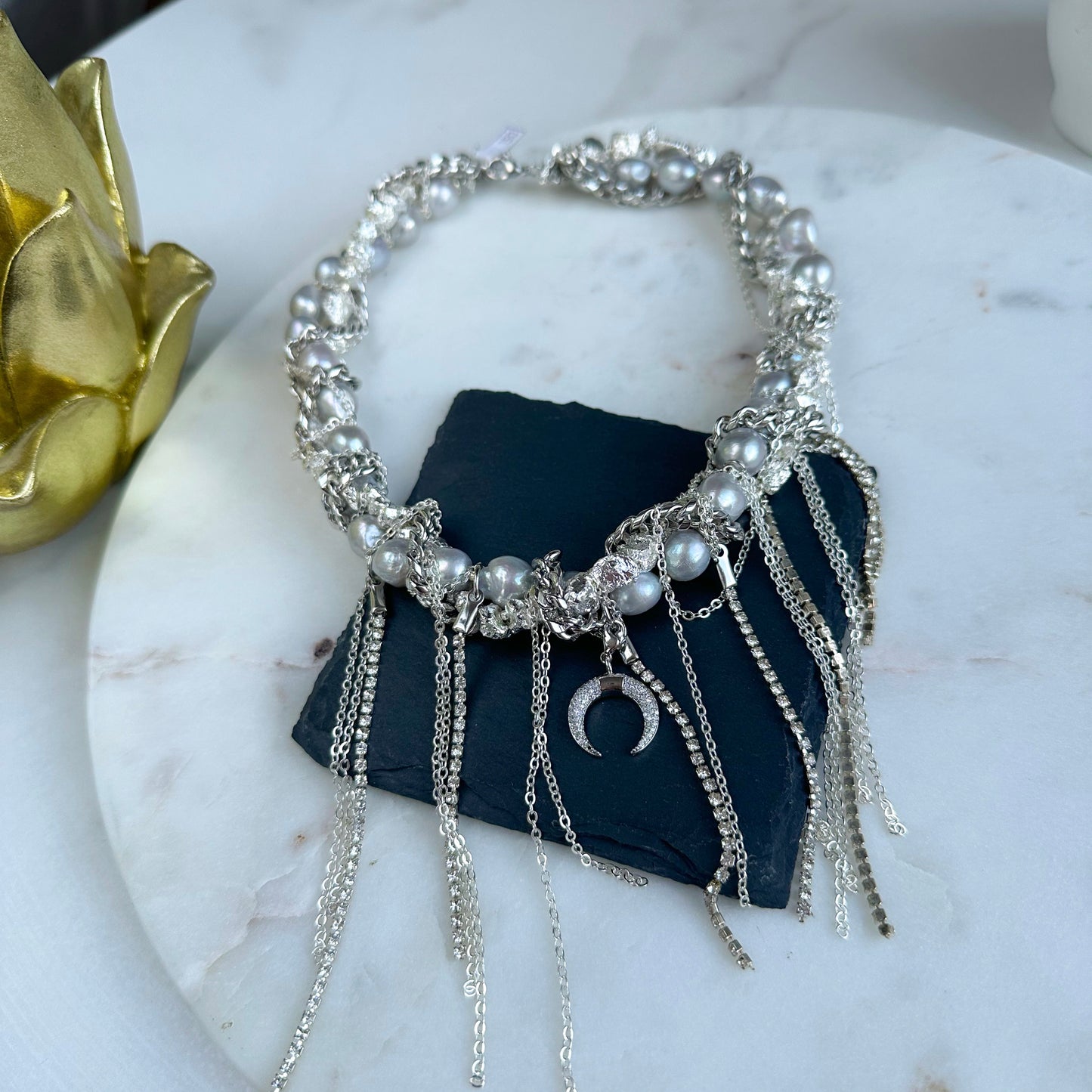 Half moon necklace