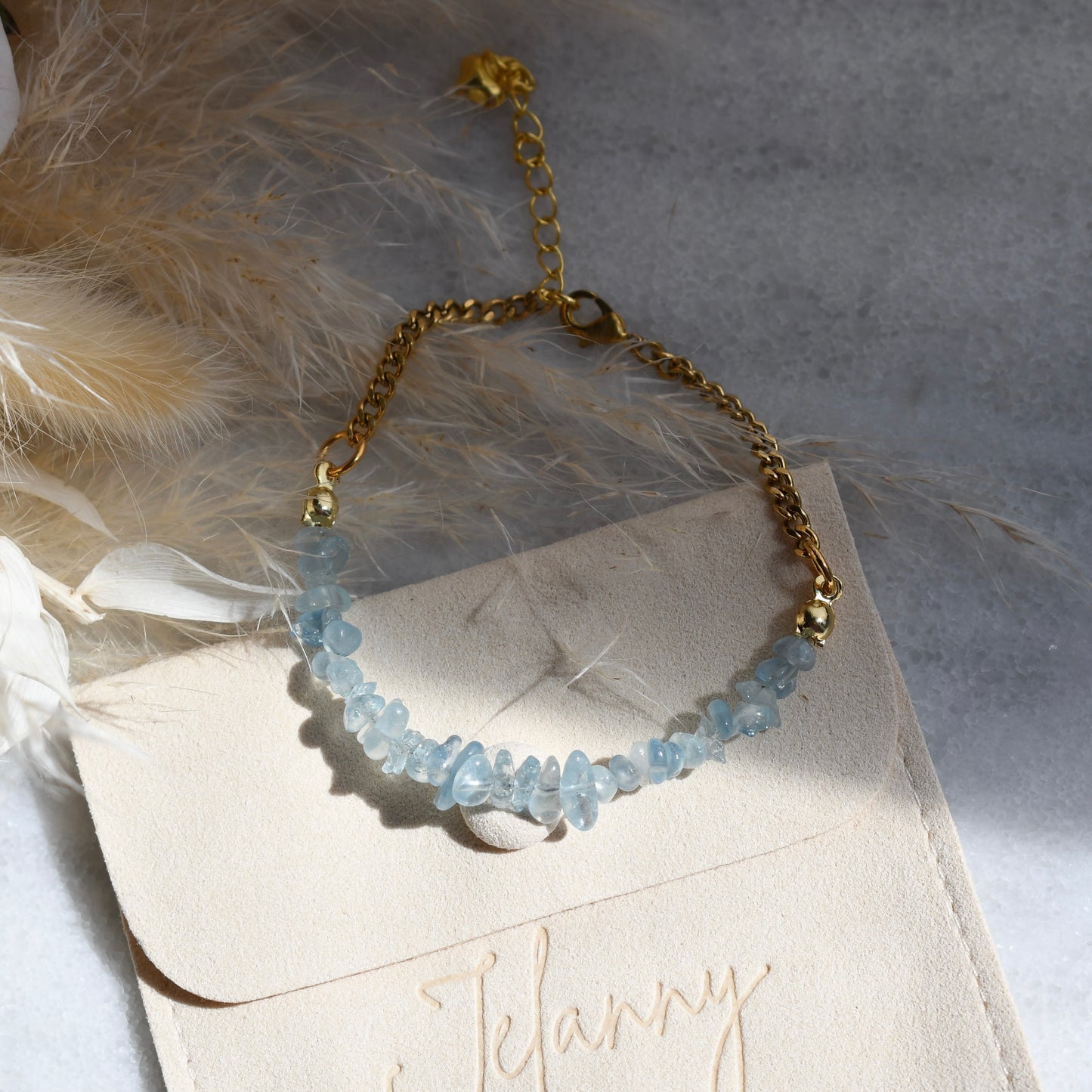 Birthstone bracelet - March - AQUAMARINE