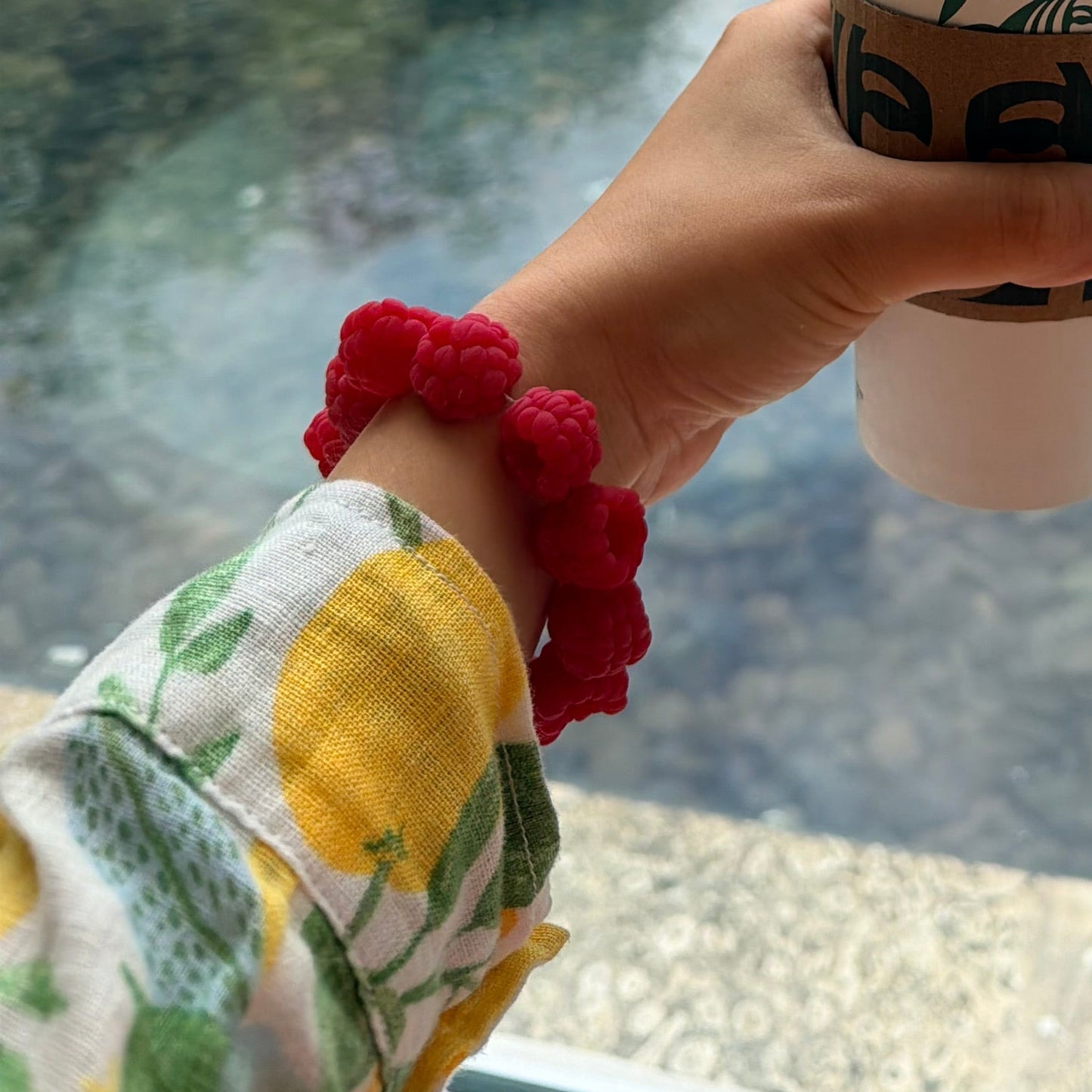 Viral raspberries bracelet