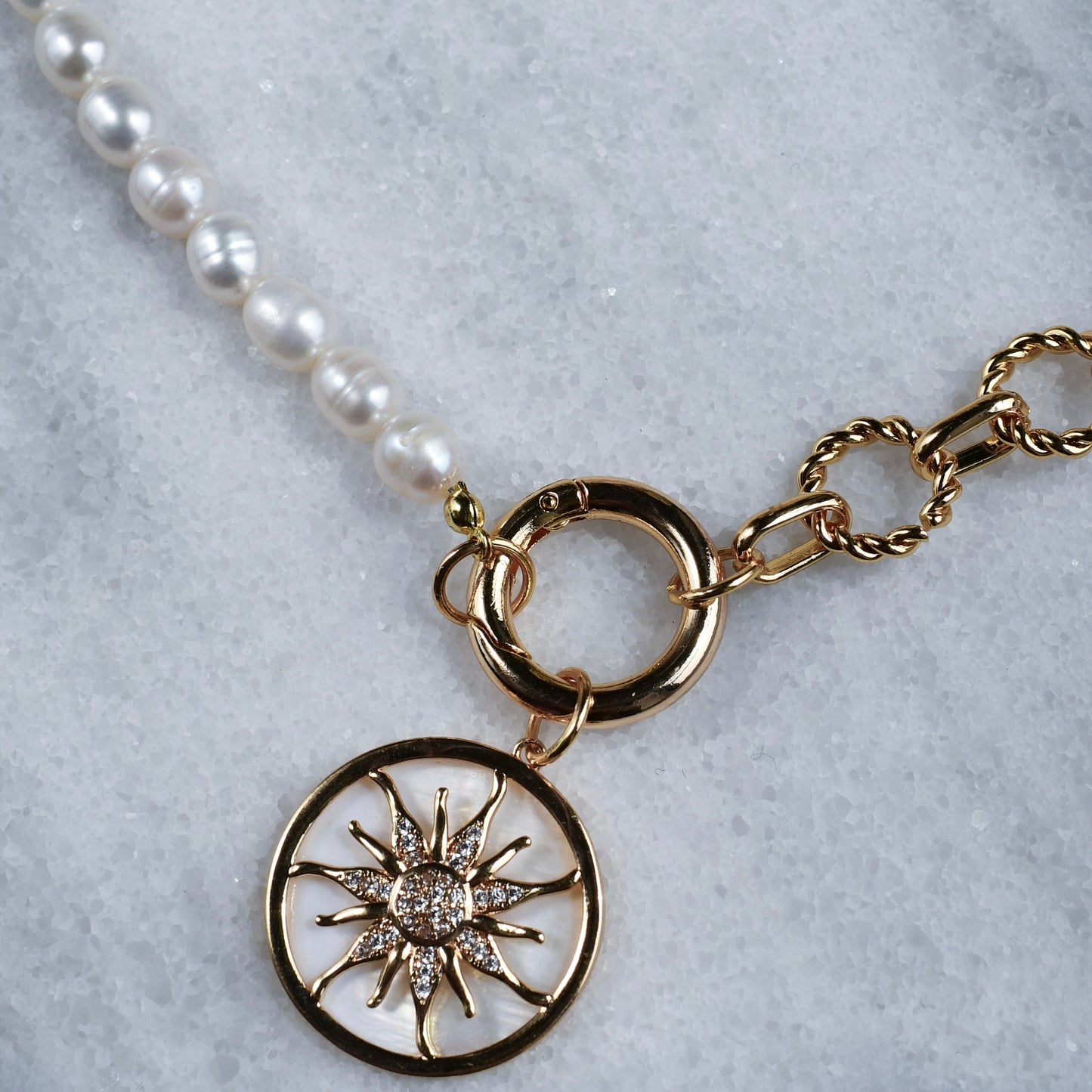 Sunshine earrings (gold plated)