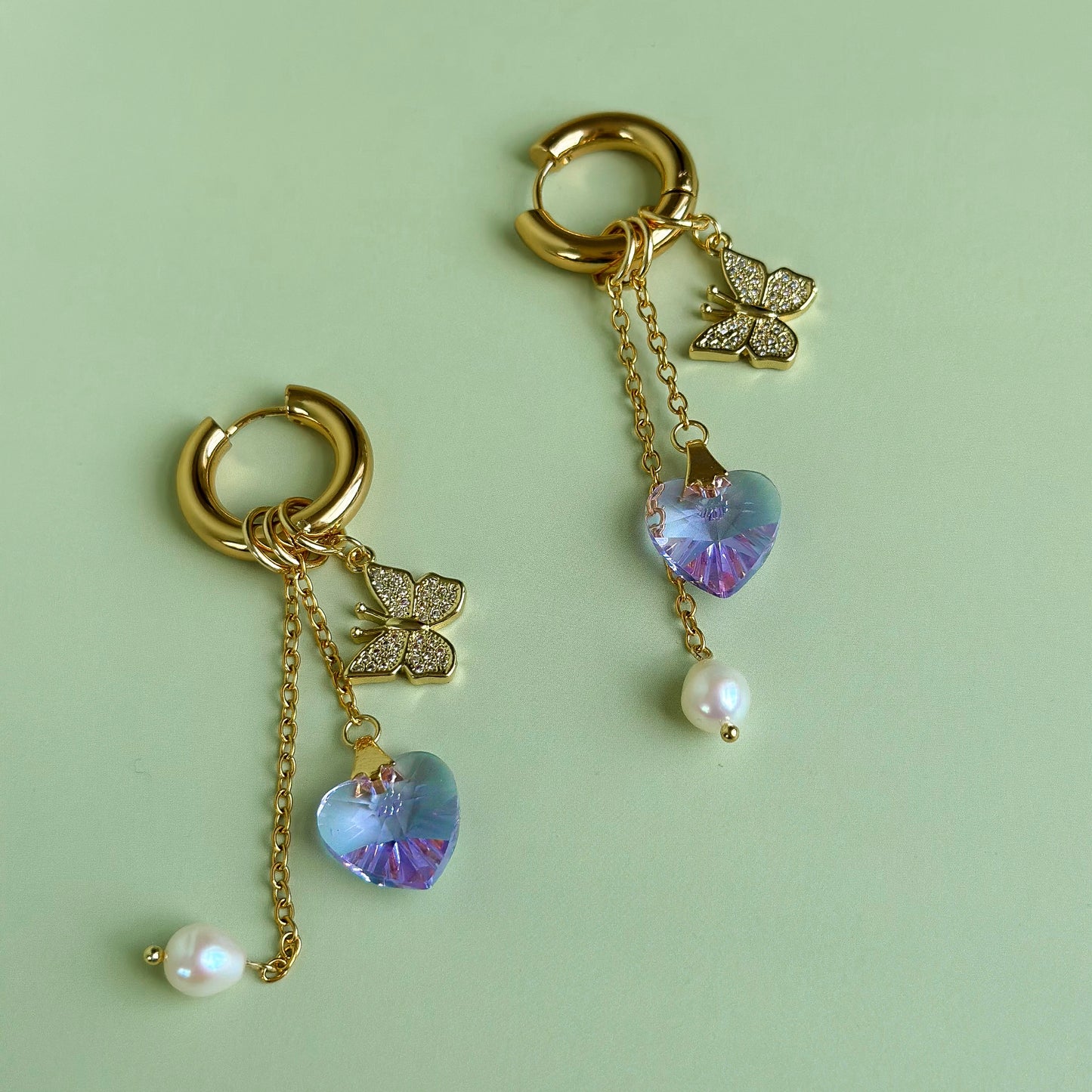 Dragonfly & butterfly necklace