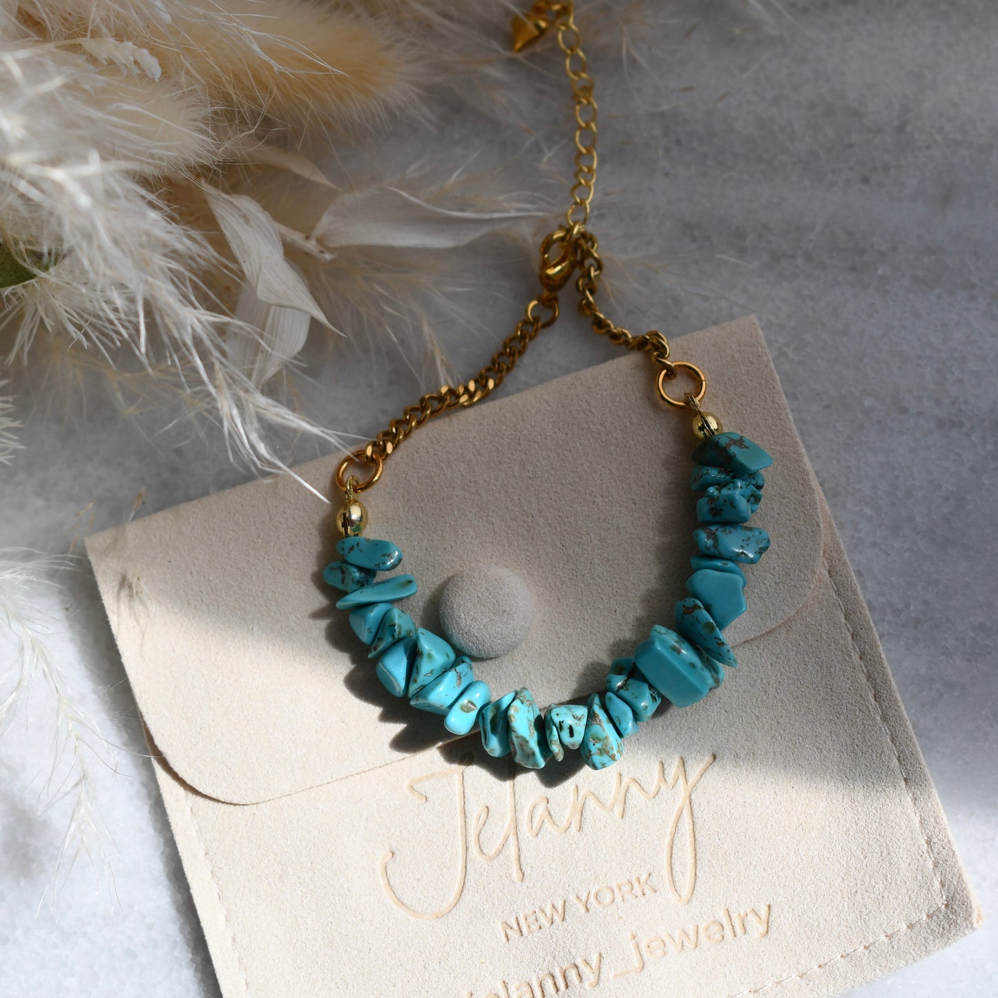 Birthstone bracelet - December - TURQUOISE