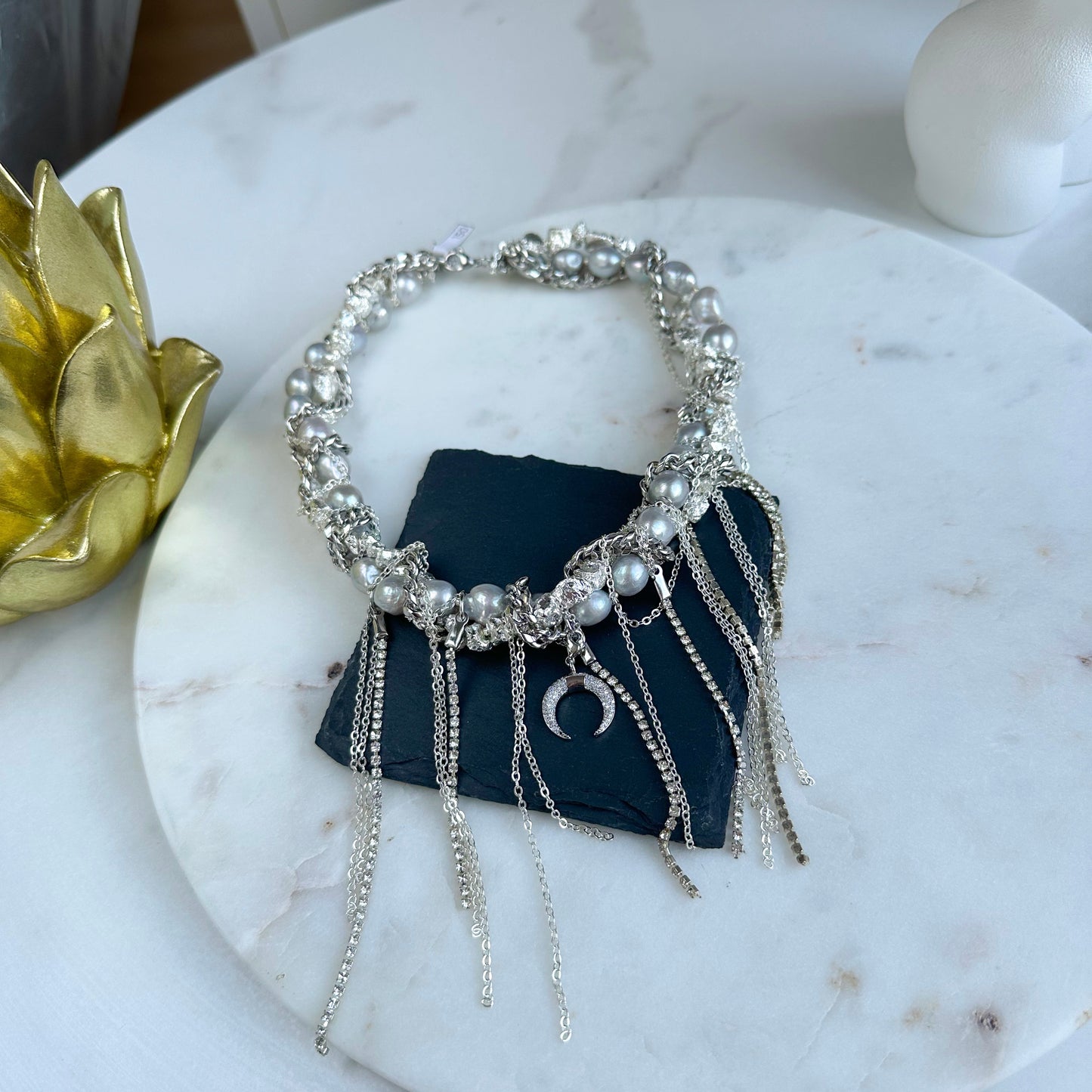 Half moon necklace