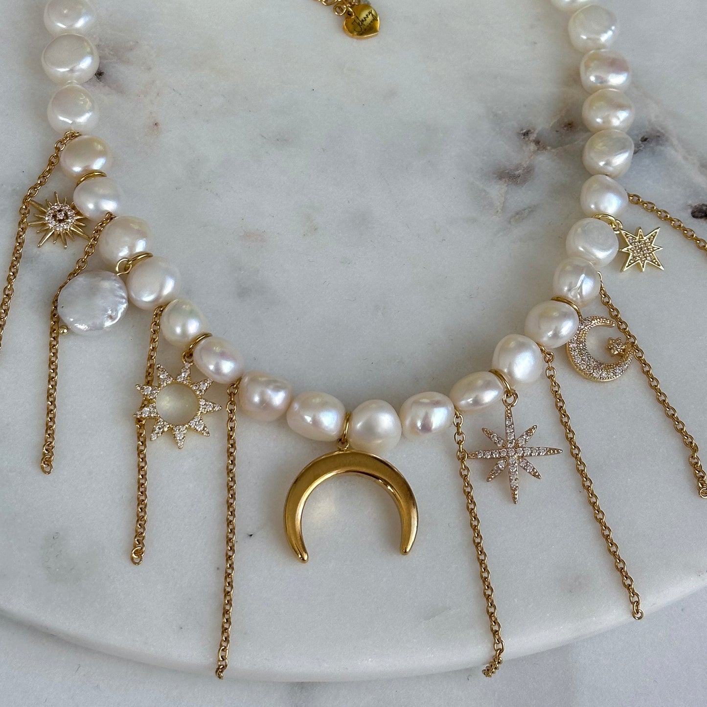Celestial theme Moon necklace