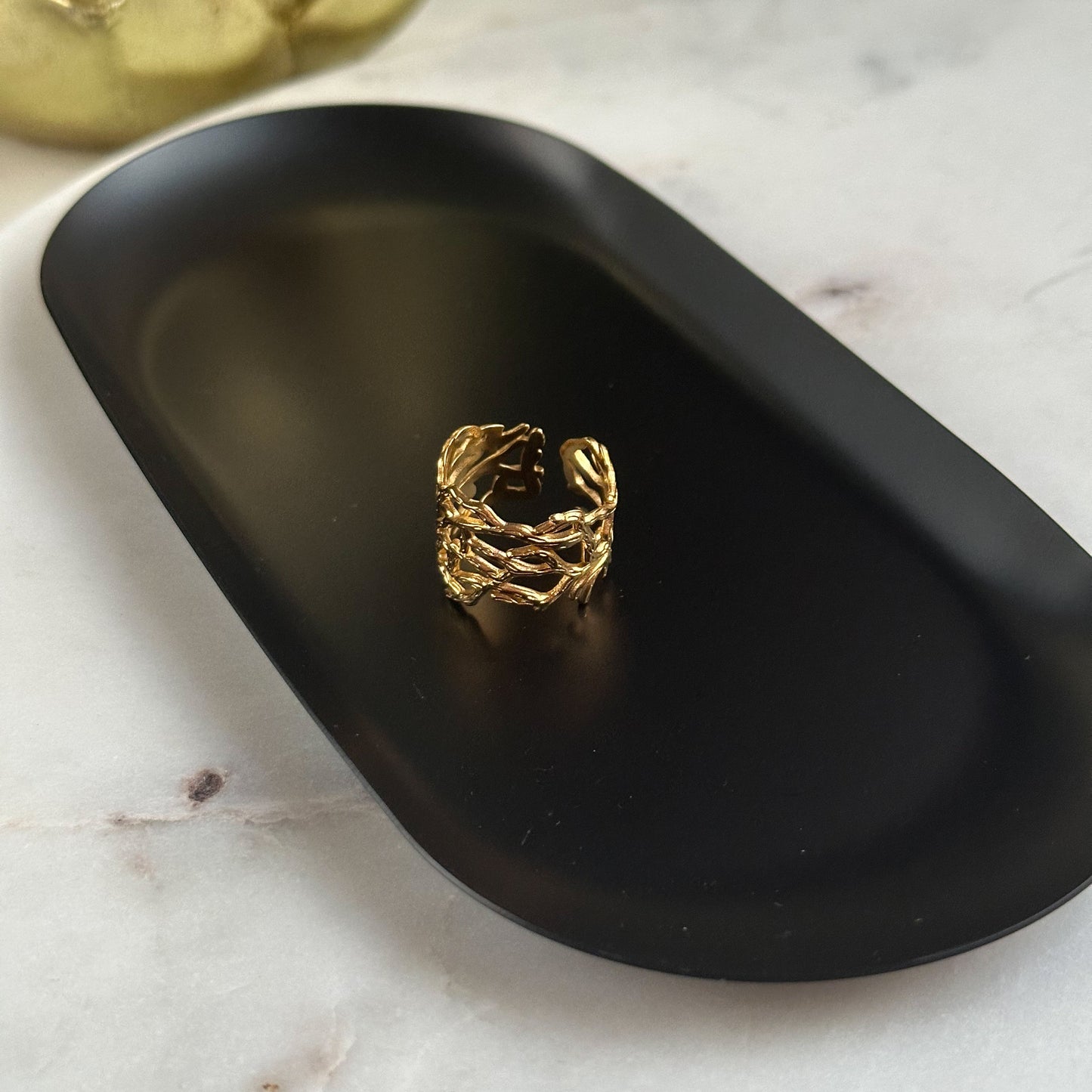 Gold plated ring