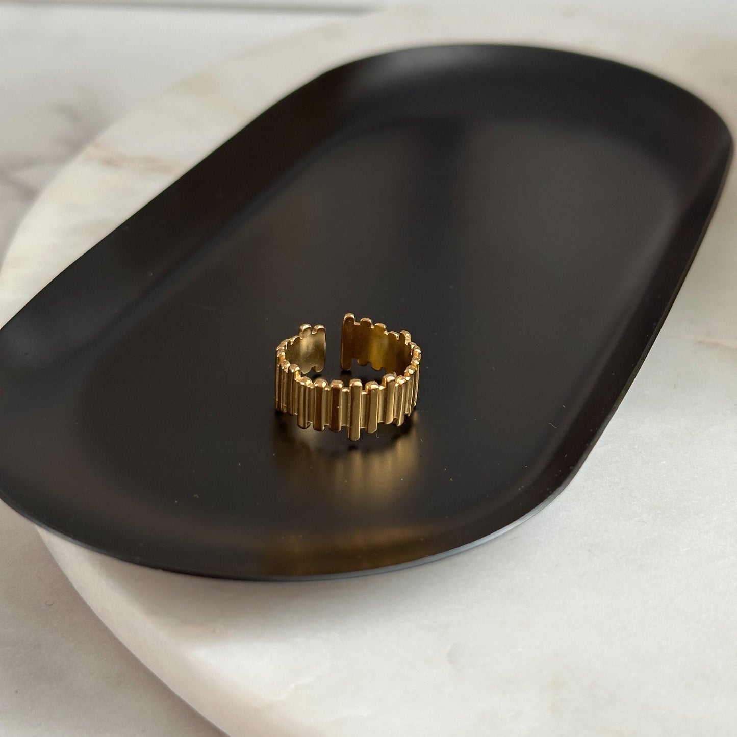 Gold plated ring