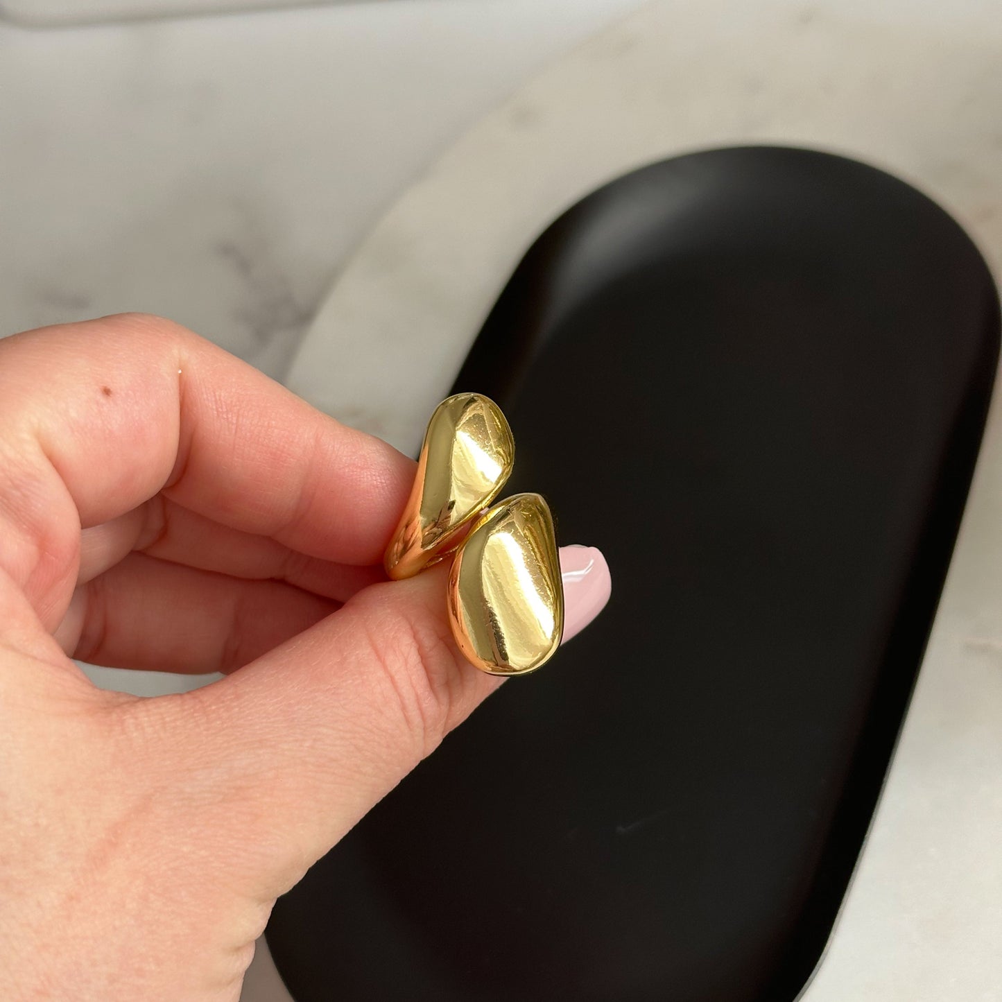 Gold plated ring