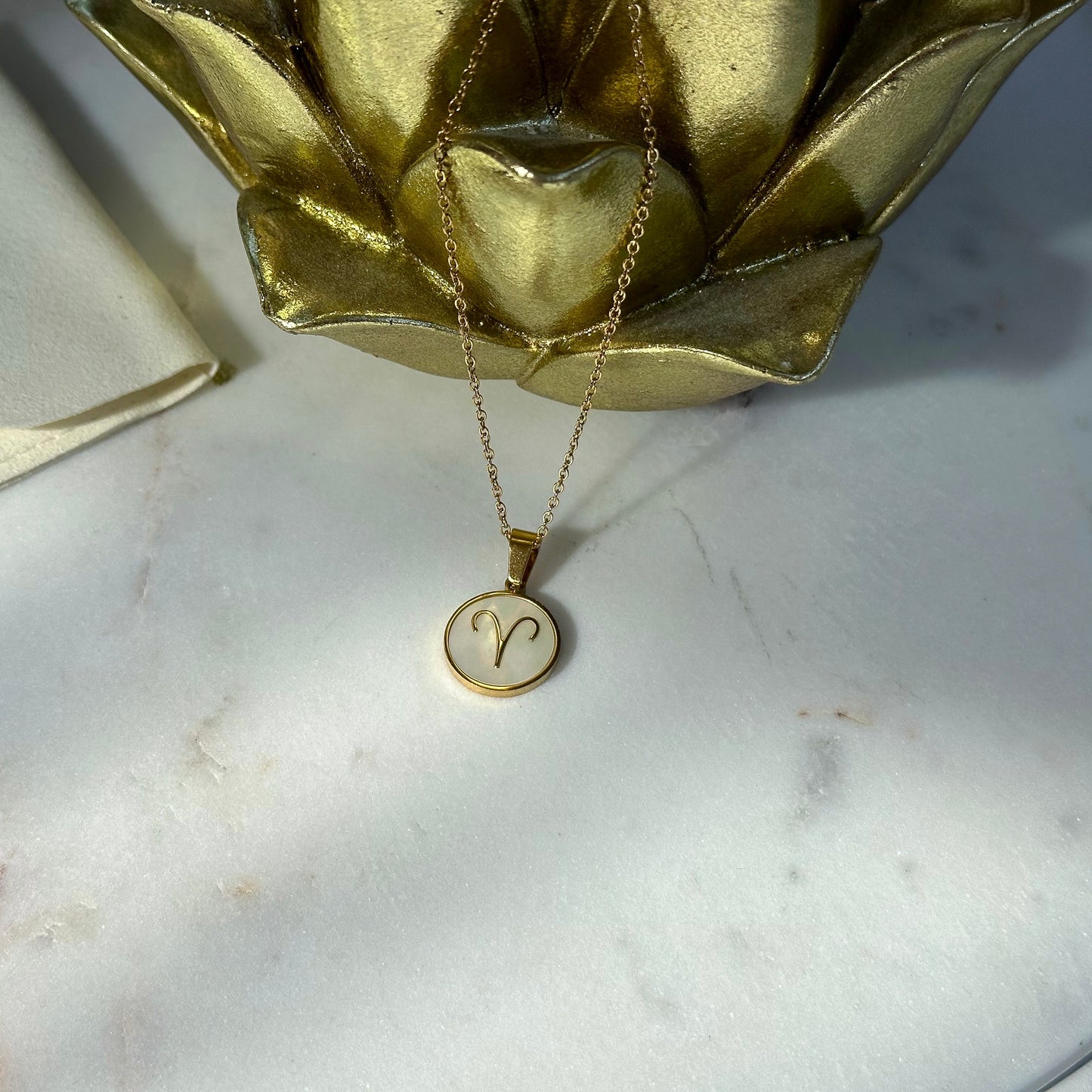 Zodiac pendant necklace Aries (March 21 - April 19)