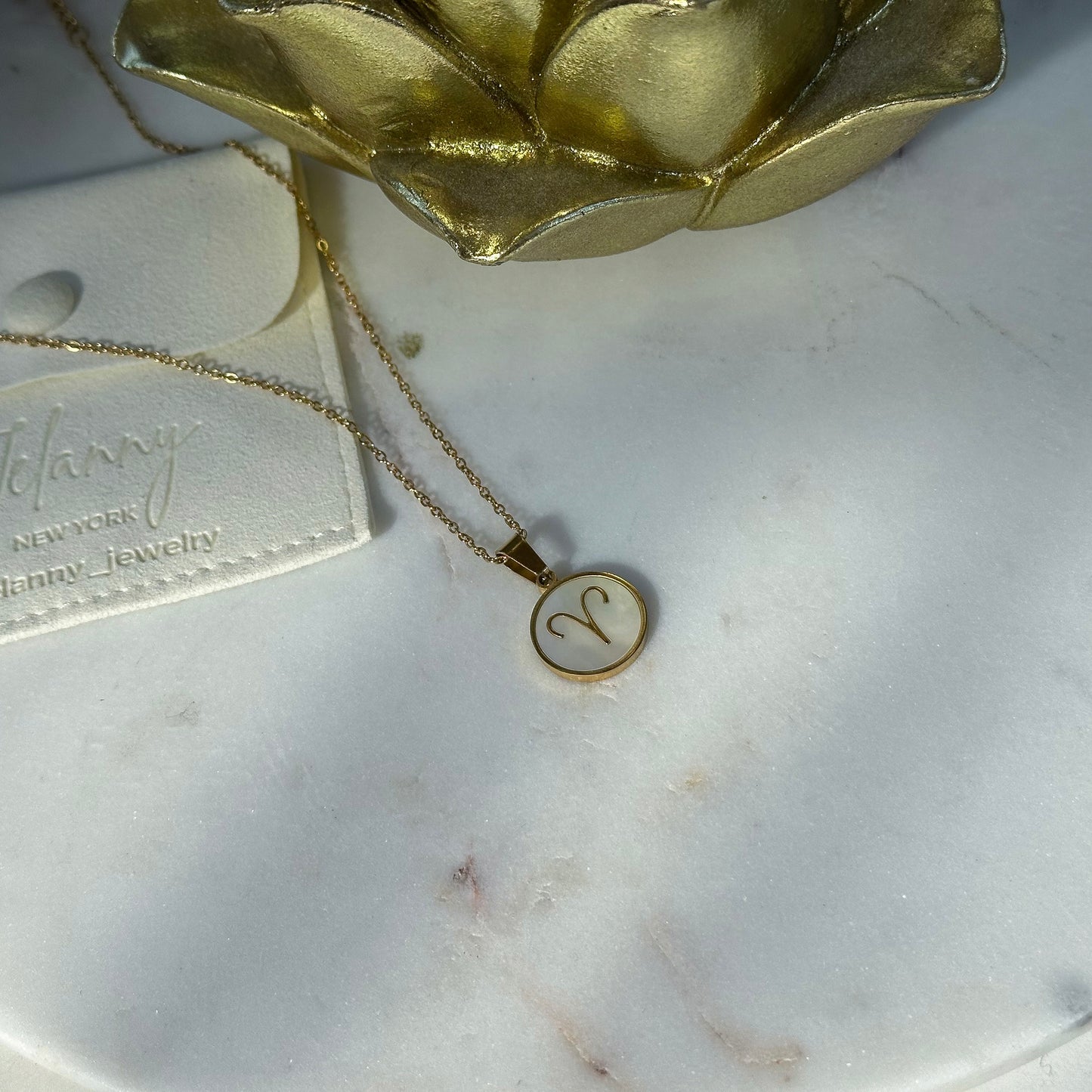 Zodiac pendant necklace Aries (March 21 - April 19)