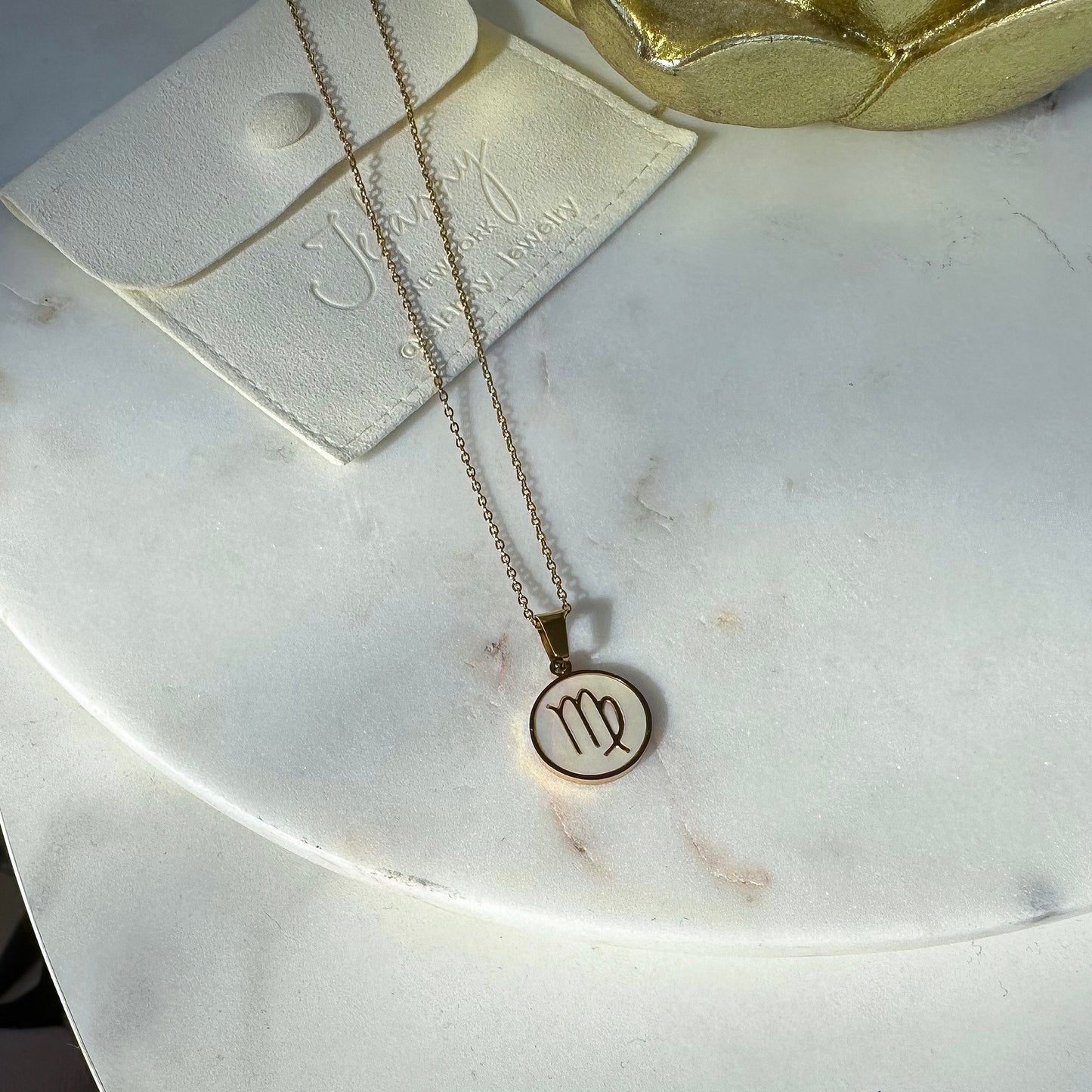Zodiac pendant necklace Virgo (August 23 - September 22)