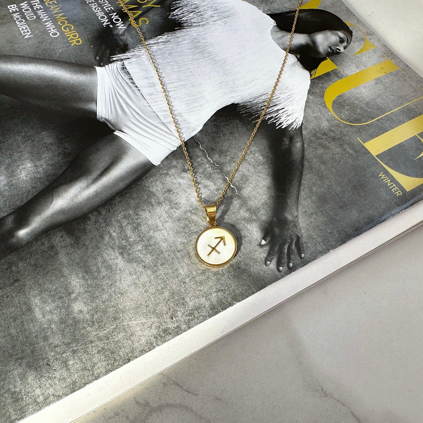 Zodiac pendant necklace Sagittarius (November 22 - December 21)