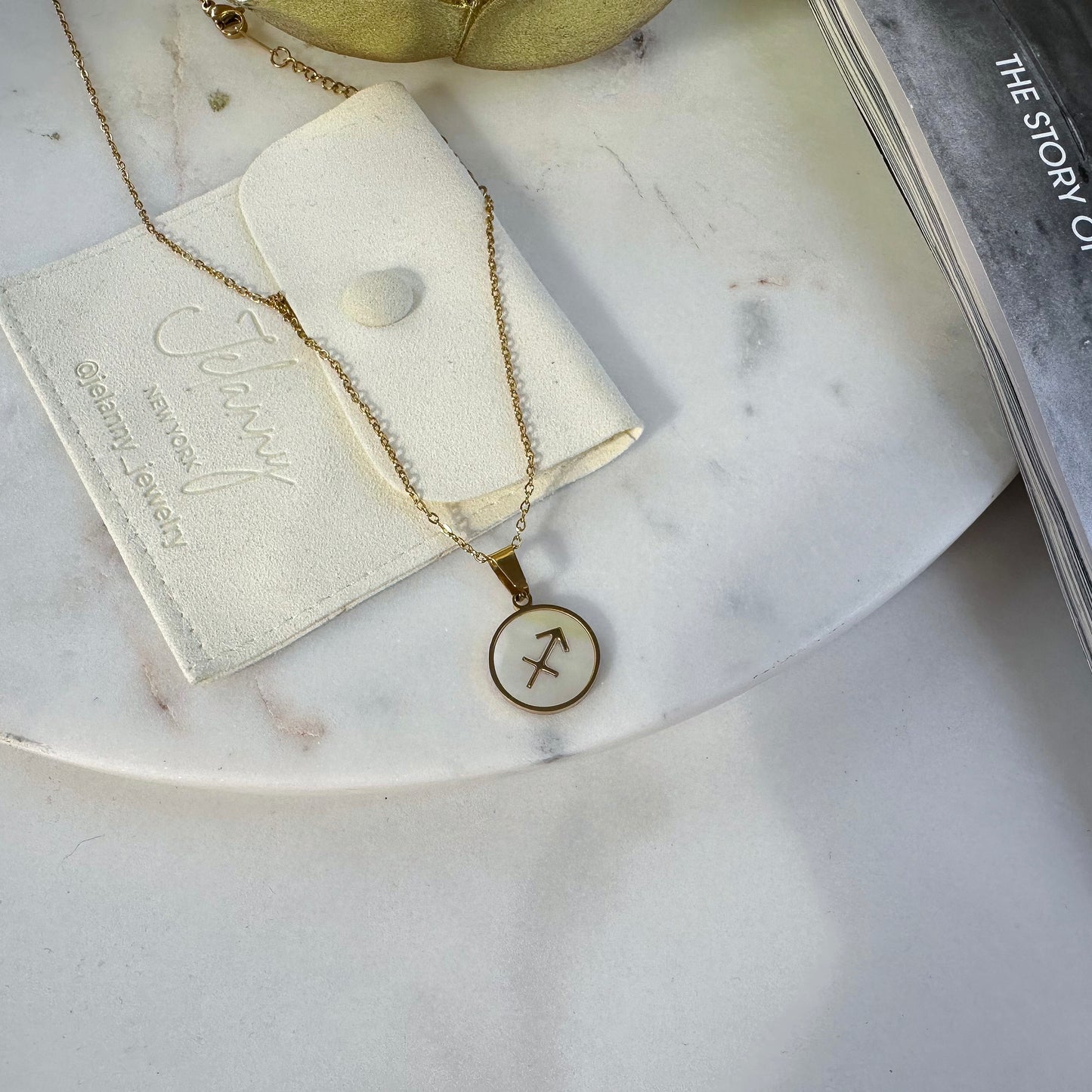 Zodiac pendant necklace Sagittarius (November 22 - December 21)