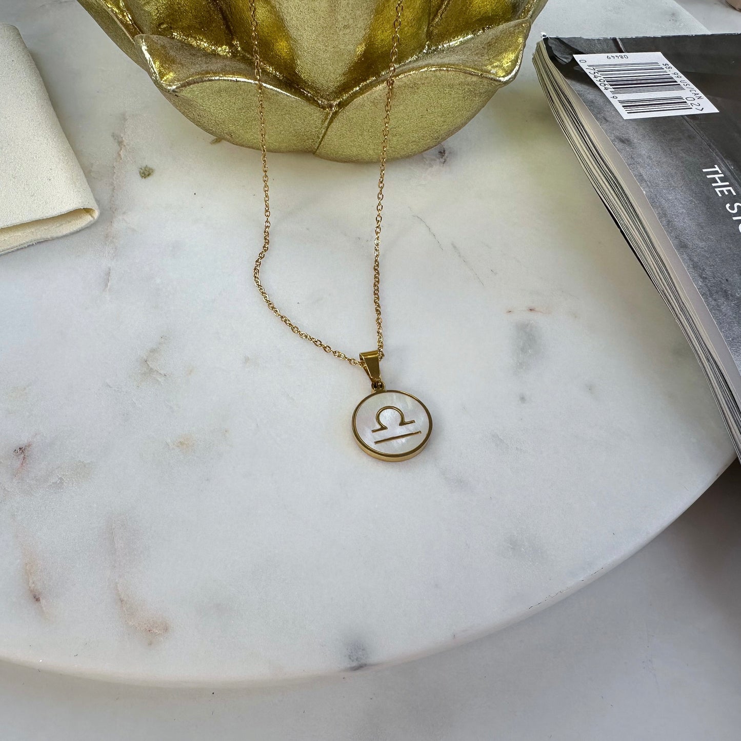 Zodiac pendant necklace Libra (September 23 - October 22)