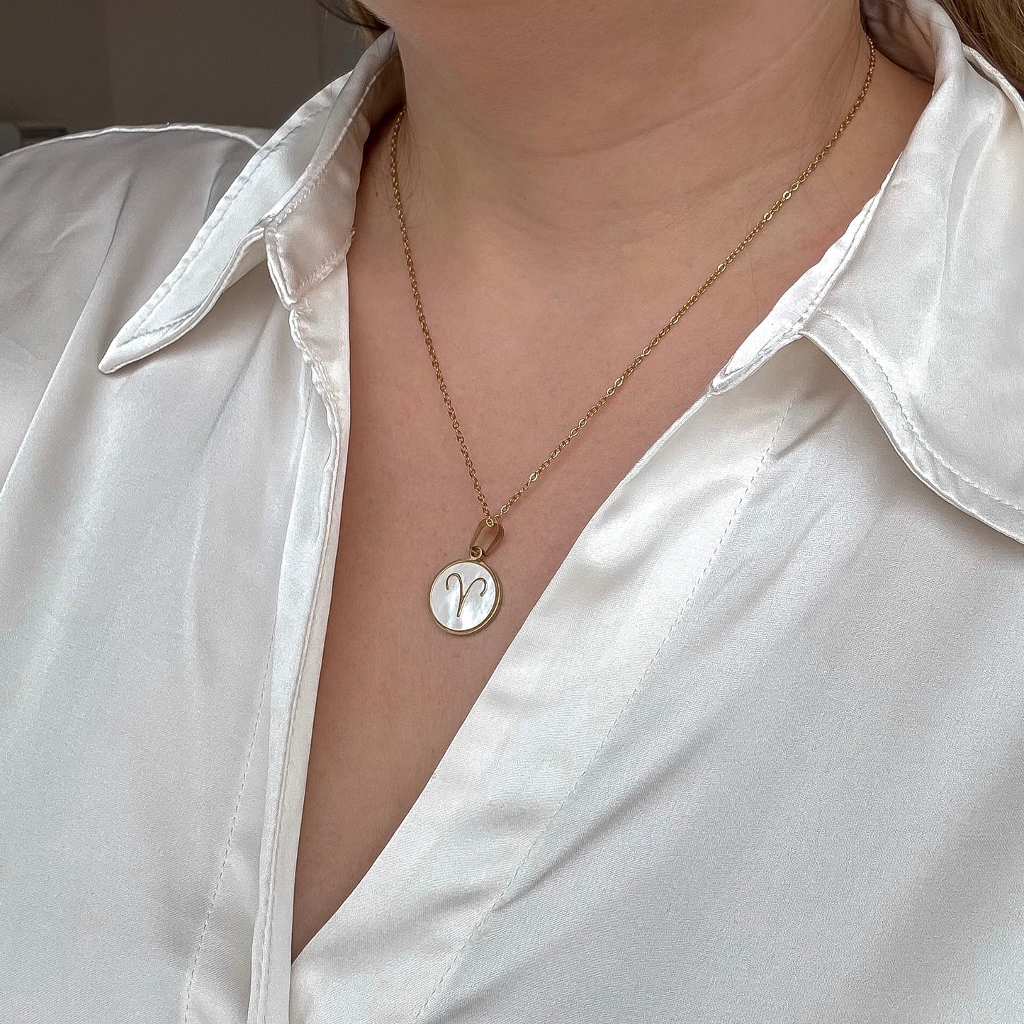 Zodiac pendant necklace Aries (March 21 - April 19)