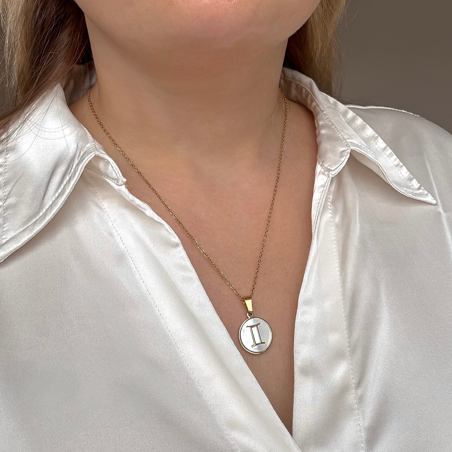 Zodiac pendant necklace Gemini (May 21 - June 21)