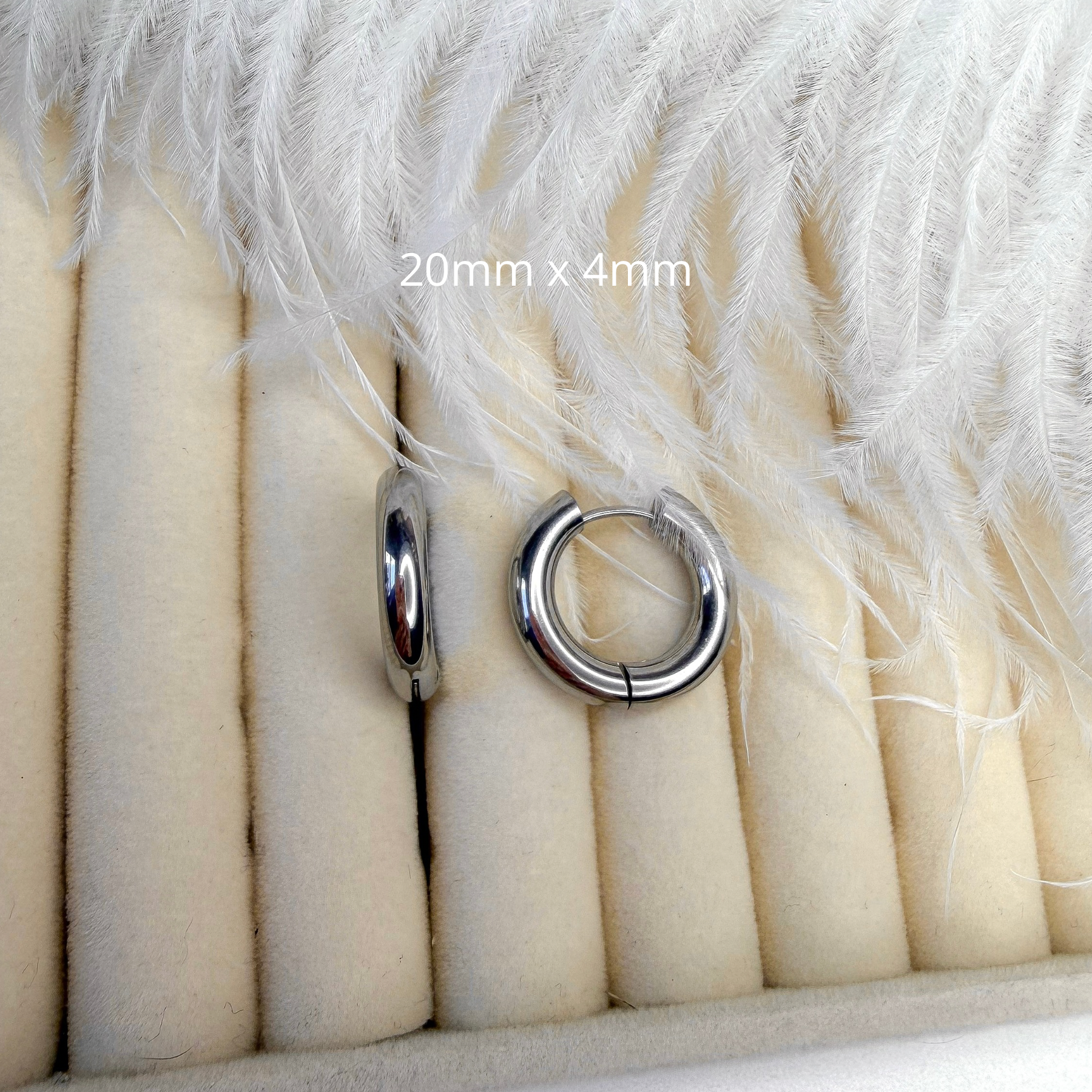 silver hoop earrings base interchangeable charms