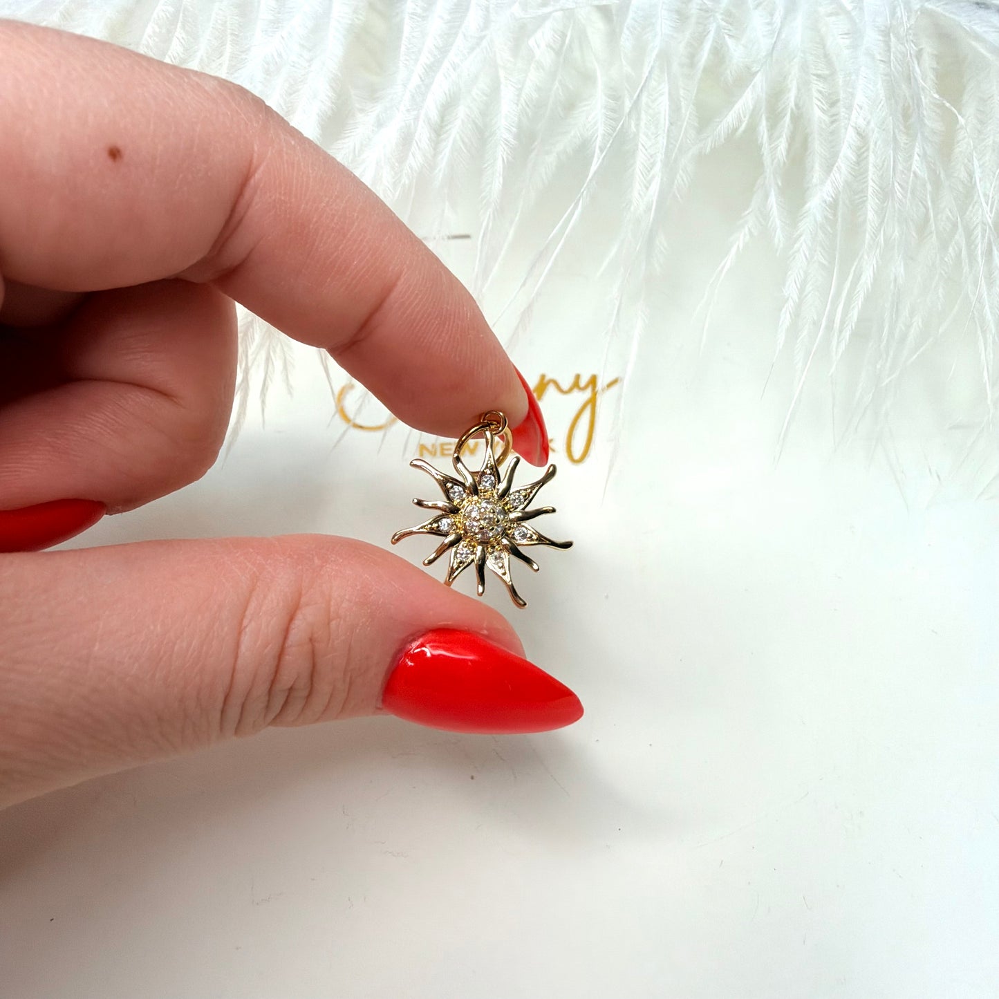 Medium sun charm 1 pc