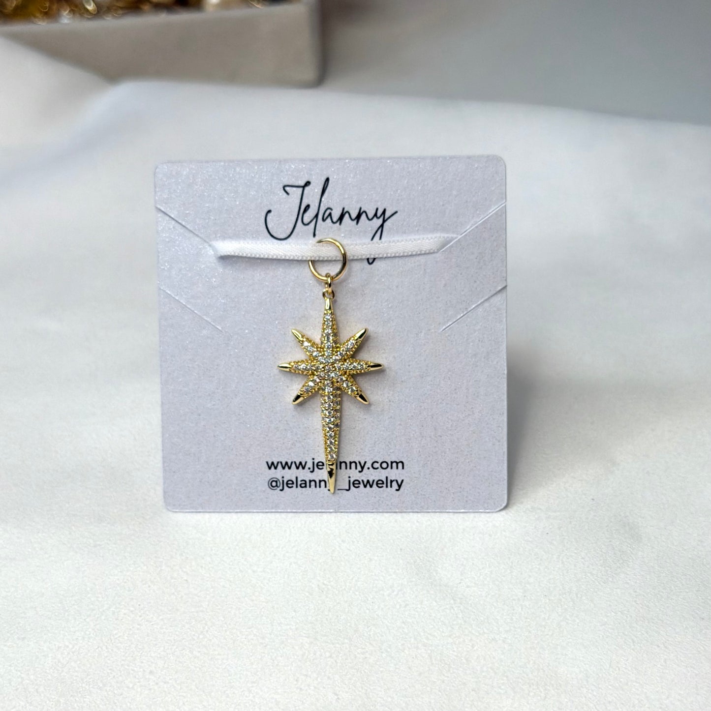 Long star charm 1 pc