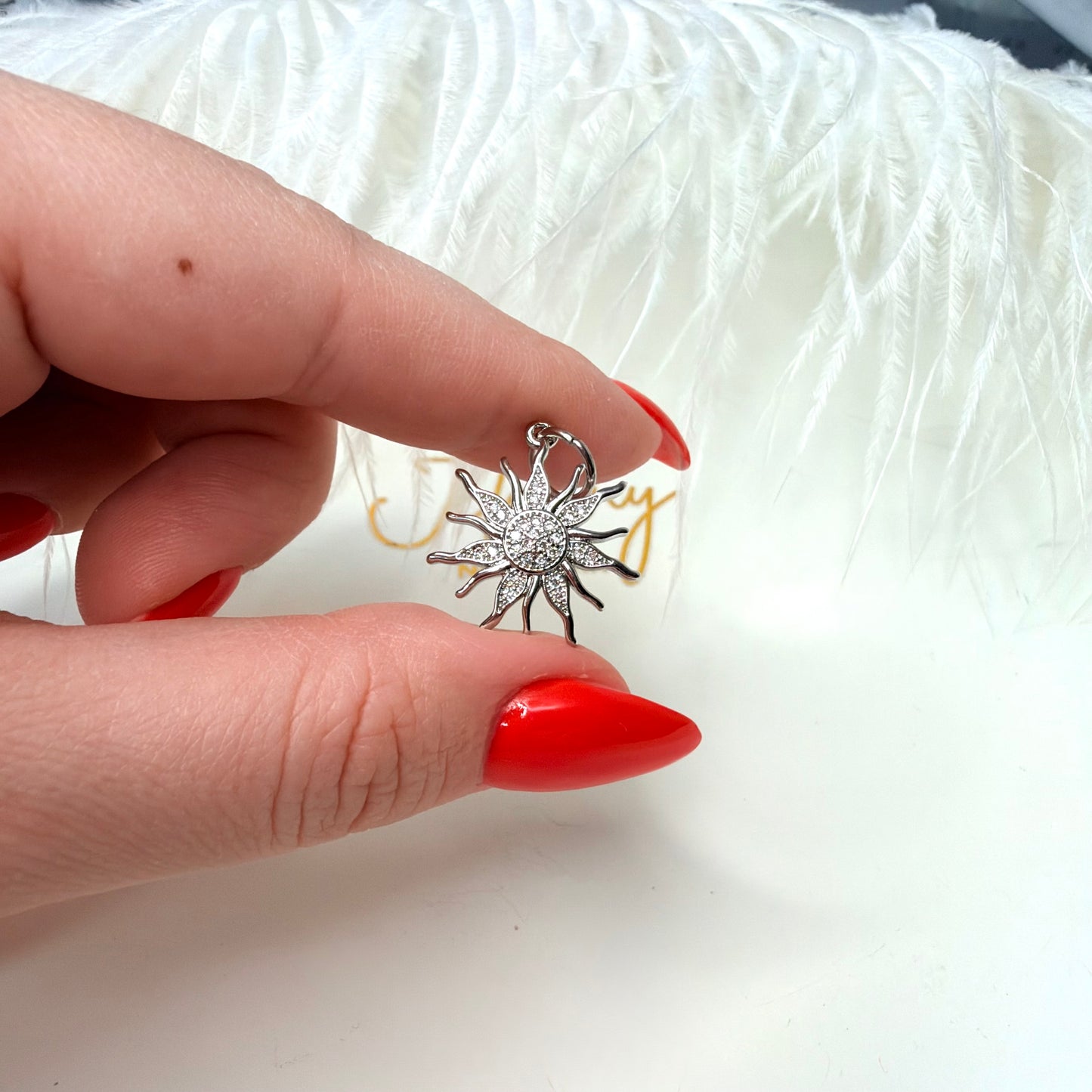 Medium sun charm 1 pc