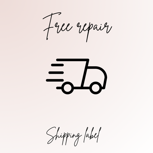 Shipping label for free jewelry repair