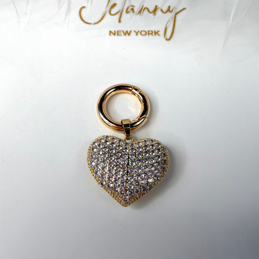 Large heart charm 1 pc