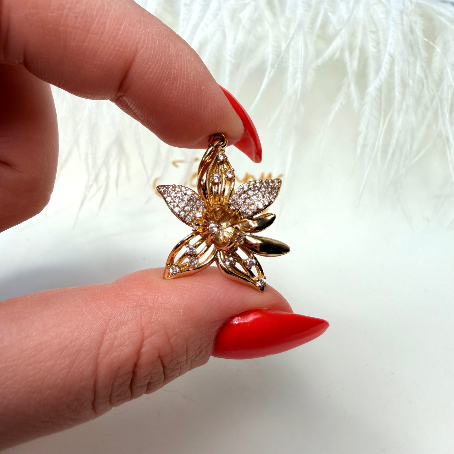 Flower charm 1 pc