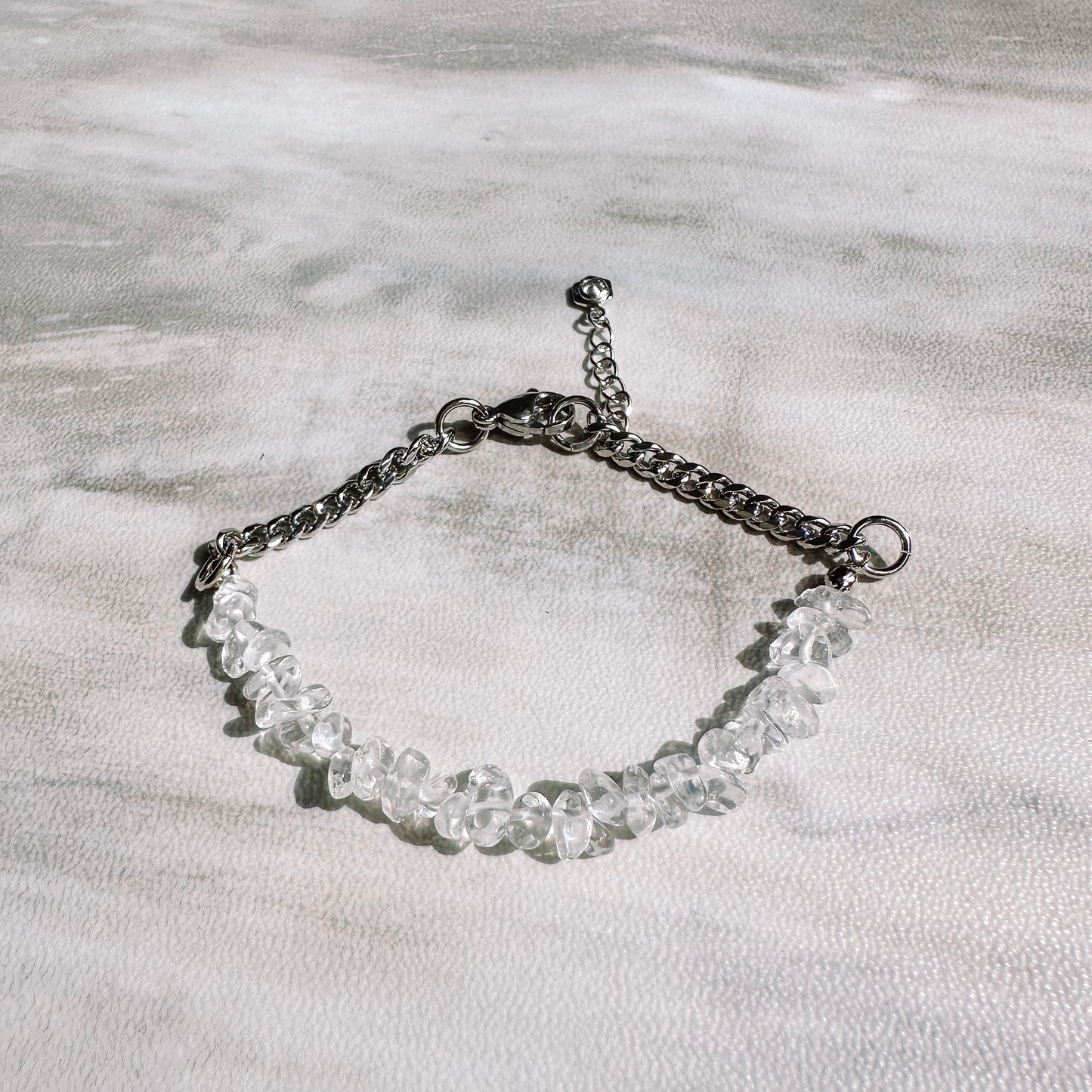 Birthstone bracelet - April - CRYSTAL QUARTZ