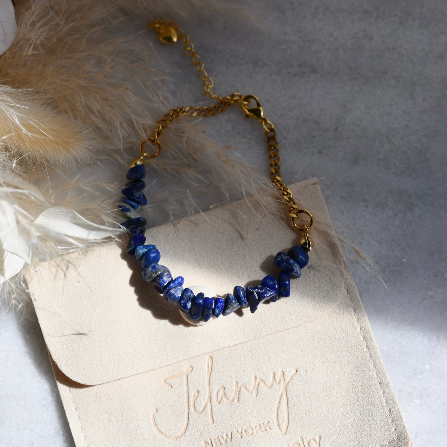 Birthstone bracelet - September - LAPIS LAZULI