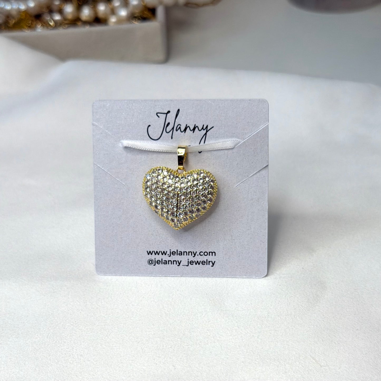 Large heart charm 1 pc