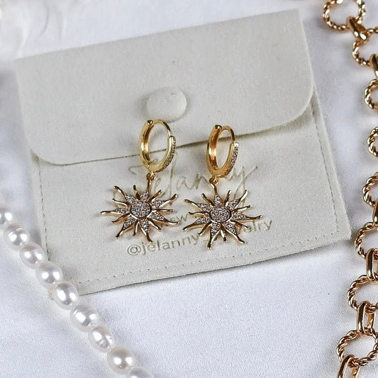 Sunshine earrings (gold plated)