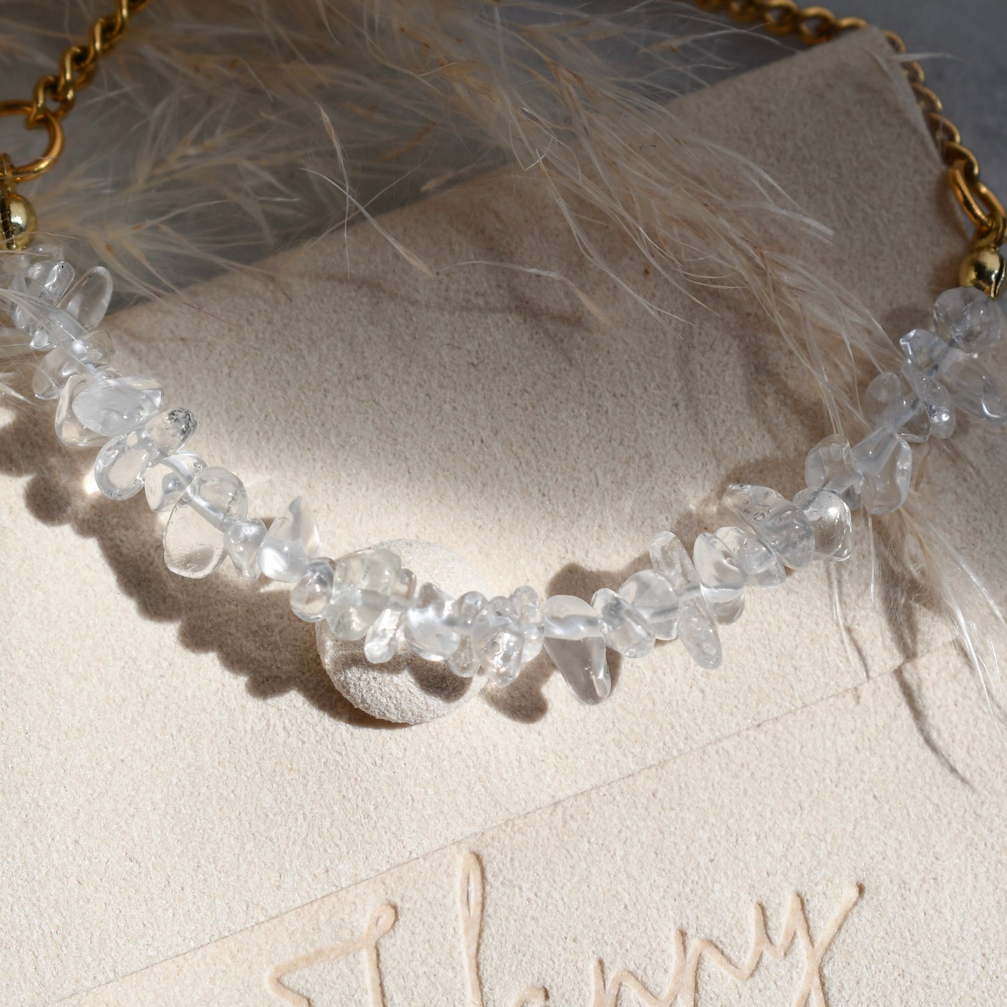 Birthstone bracelet - April - CRYSTAL QUARTZ