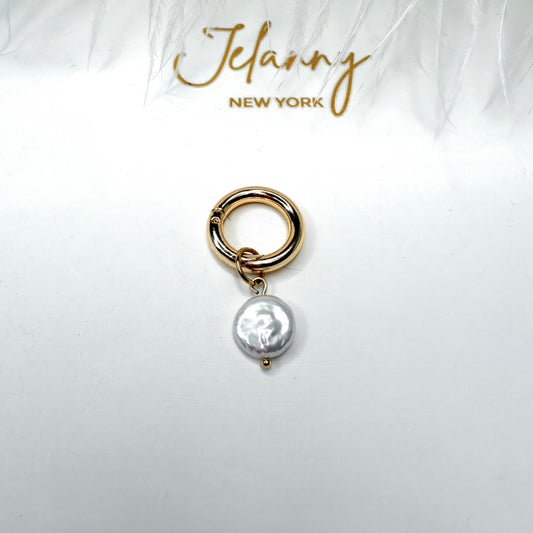 Coin pearl charm 1 pc