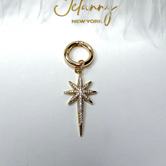 Long star charm 1 pc