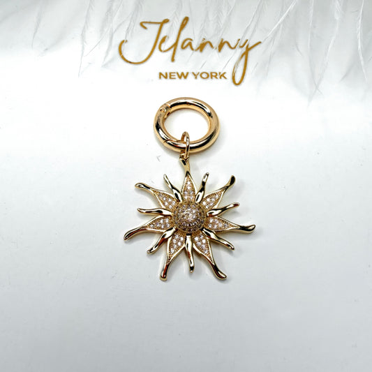 Large sun charm 1 pc