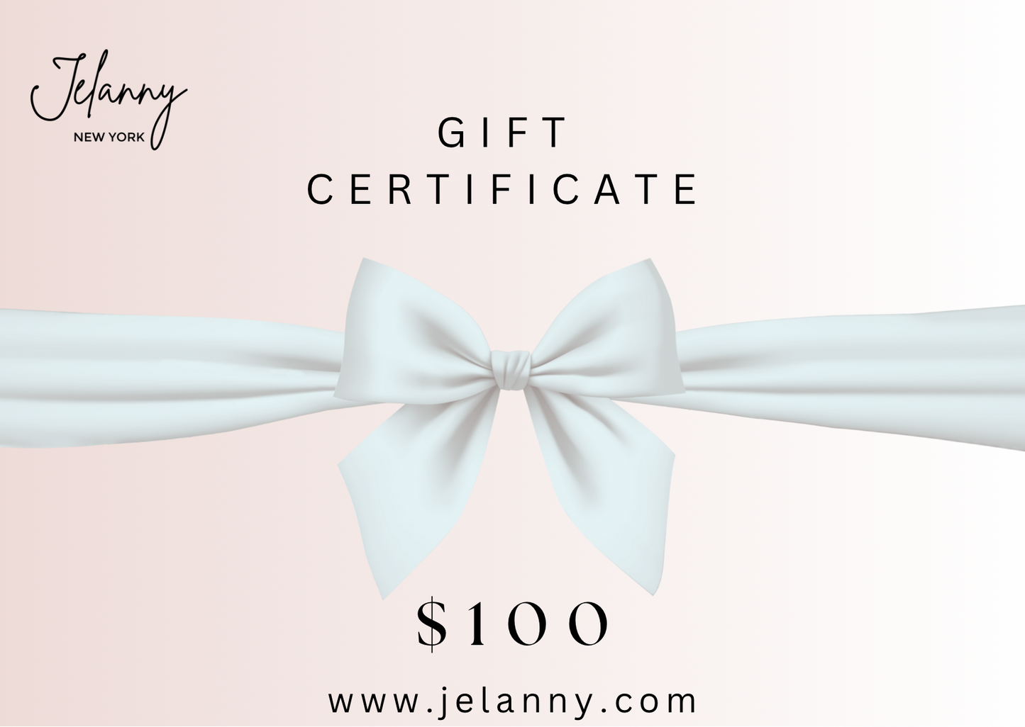 Gift certificate