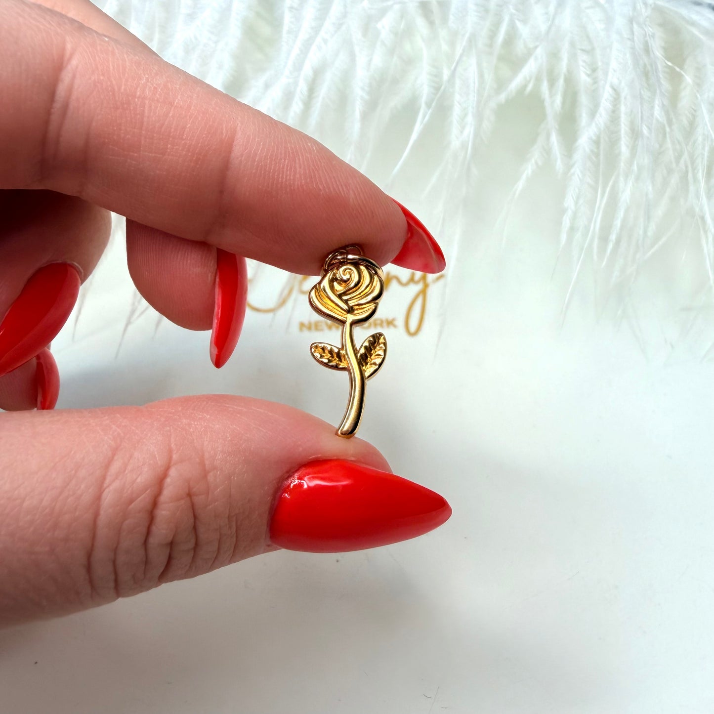 Rose charm 1 pc