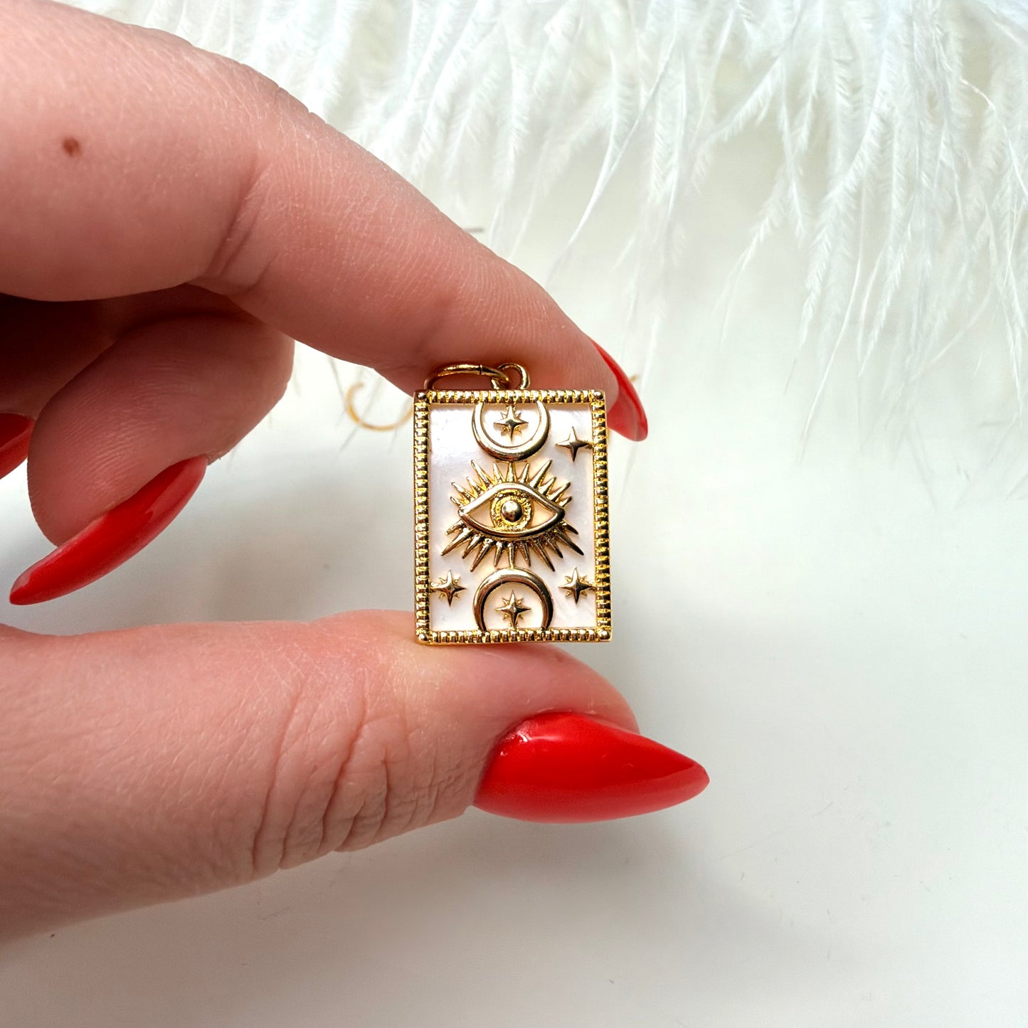 Sun eye charm 1 pc