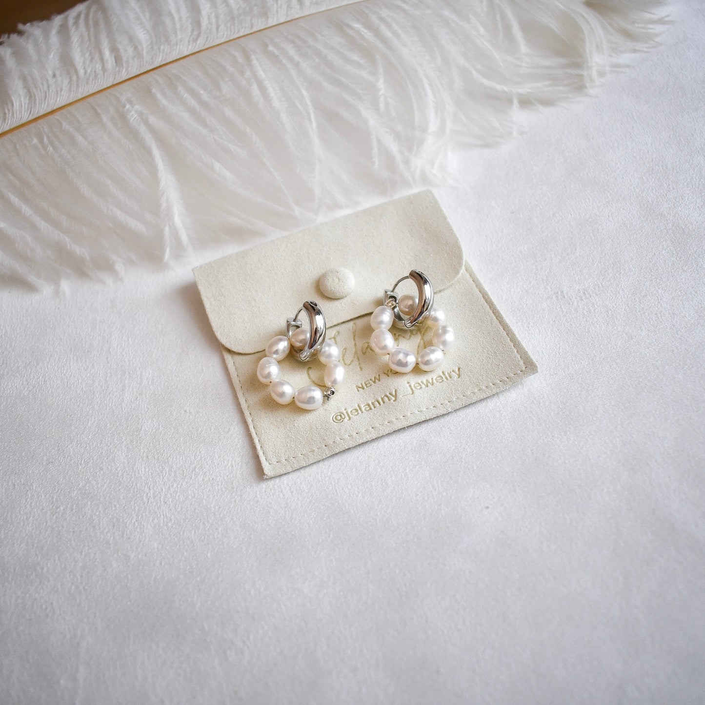 Sunshine earrings (rhodium plated)