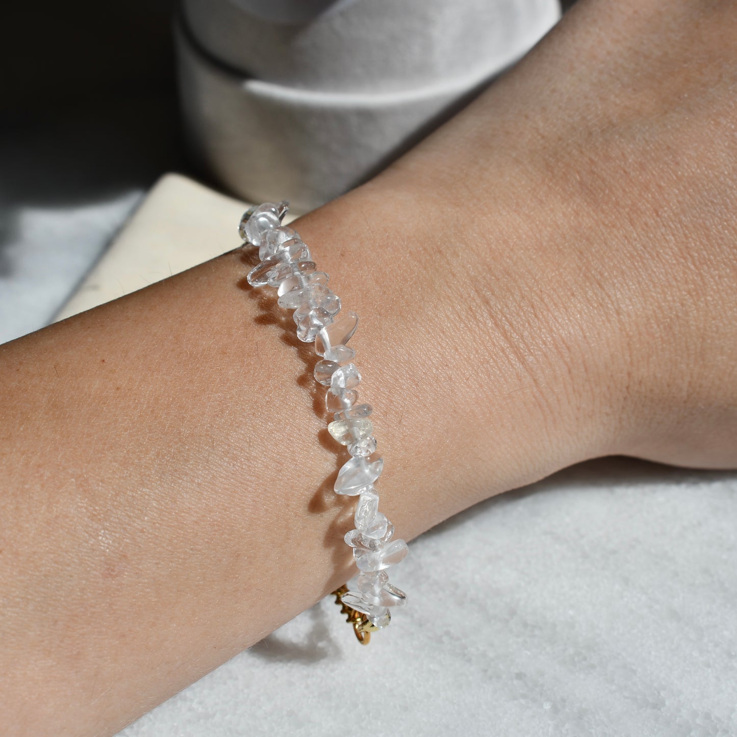 Birthstone bracelet - April - CRYSTAL QUARTZ