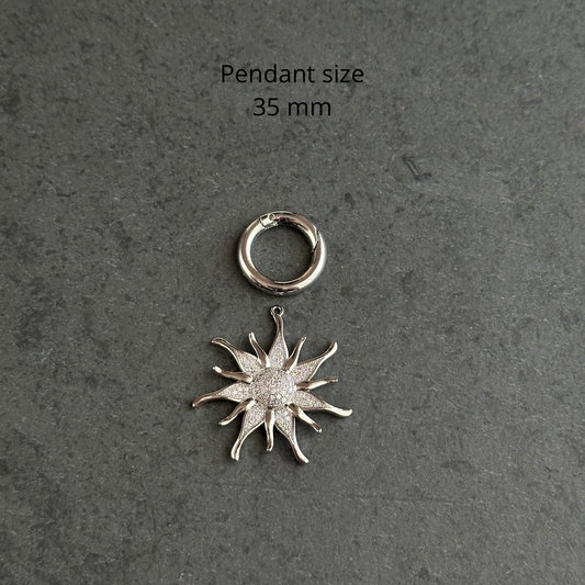 Necklace charm (large sun)