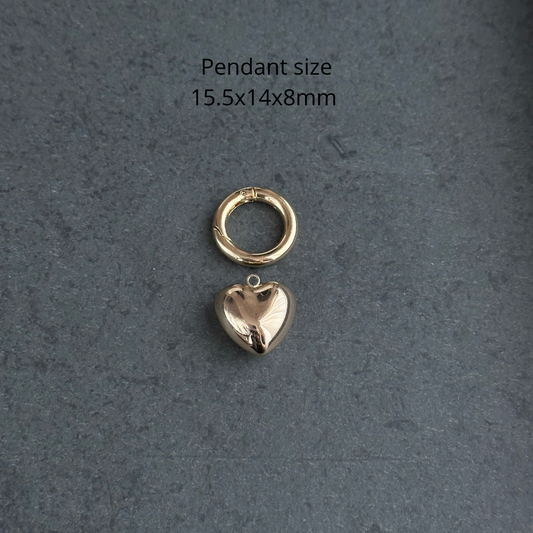 Necklace charm (medium heart)