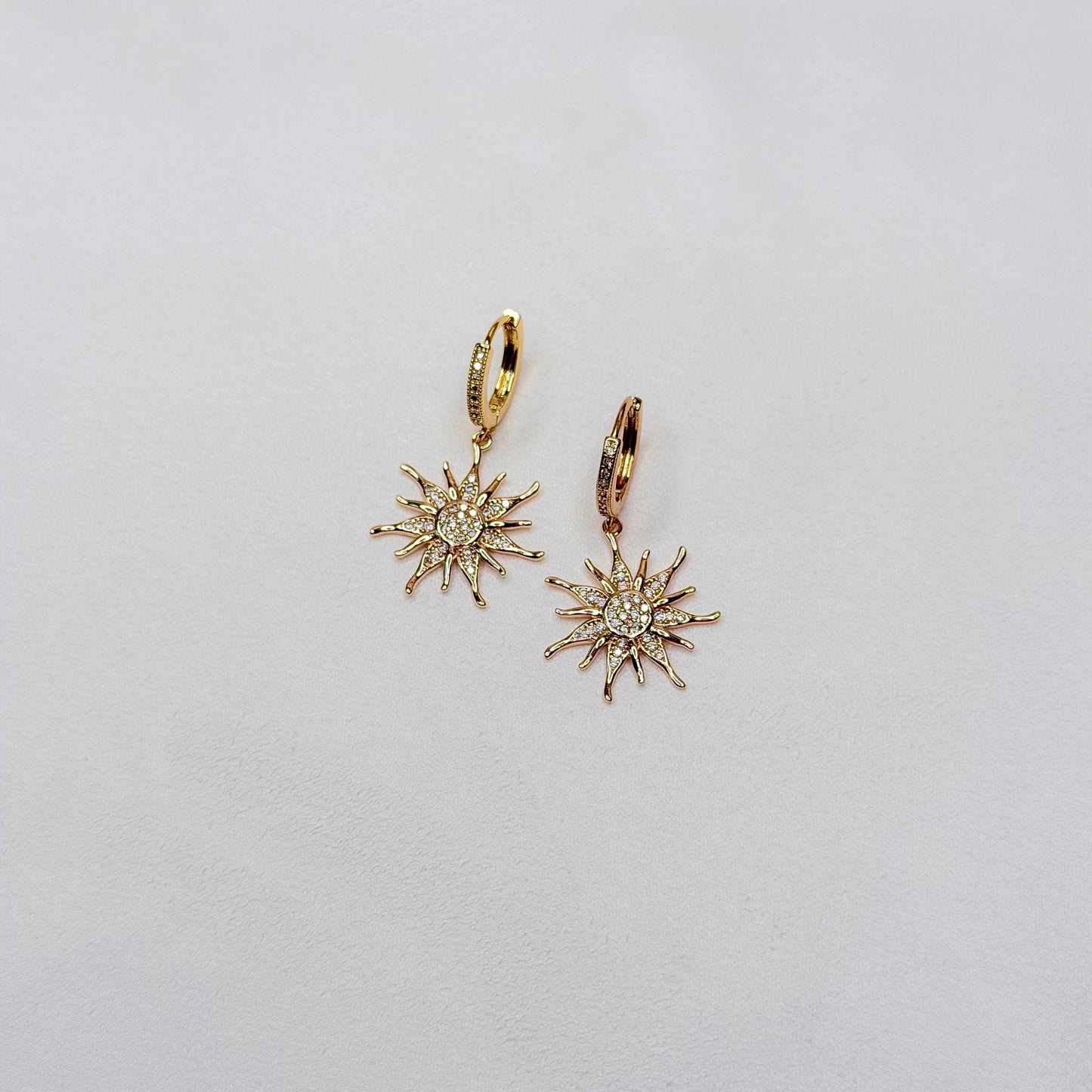 handmade pearl jewelry sunburst hoop earrings gold plated interchangeable charms