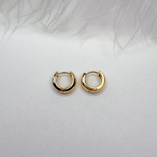 gold hoop earrings minimalist jewelry