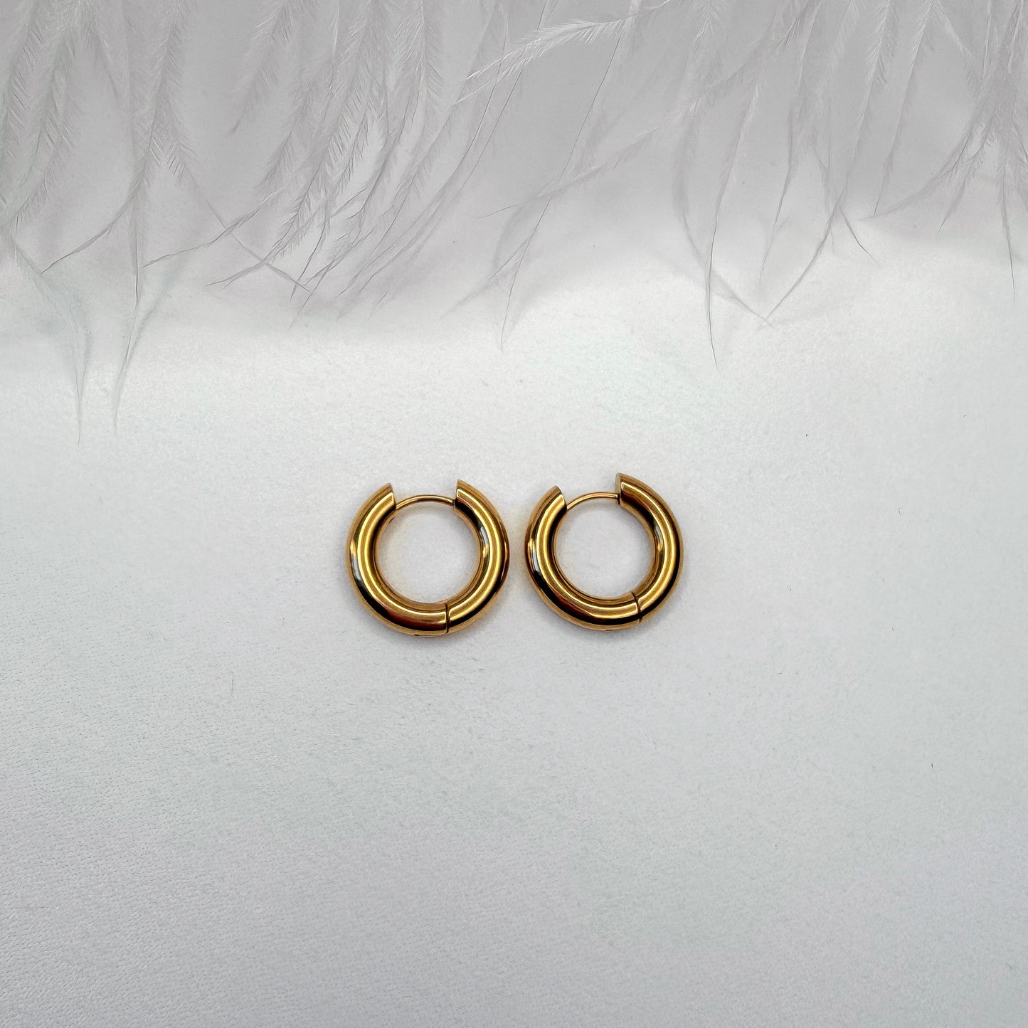 minimalist hoop earrings for interchangeable charms